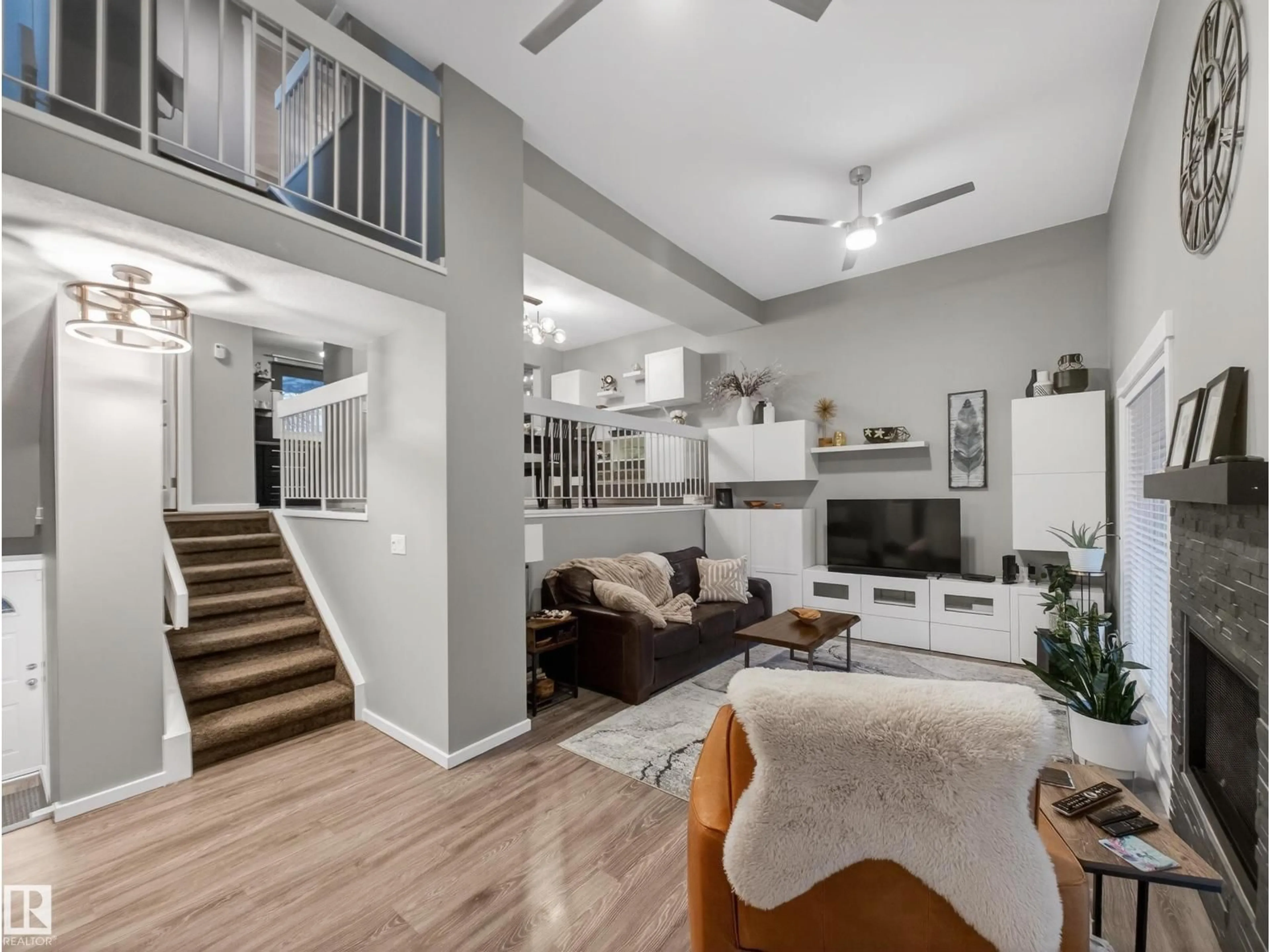 Living room with furniture, unknown for 21 GLAEWYN ES, St. Albert Alberta T8N2P1