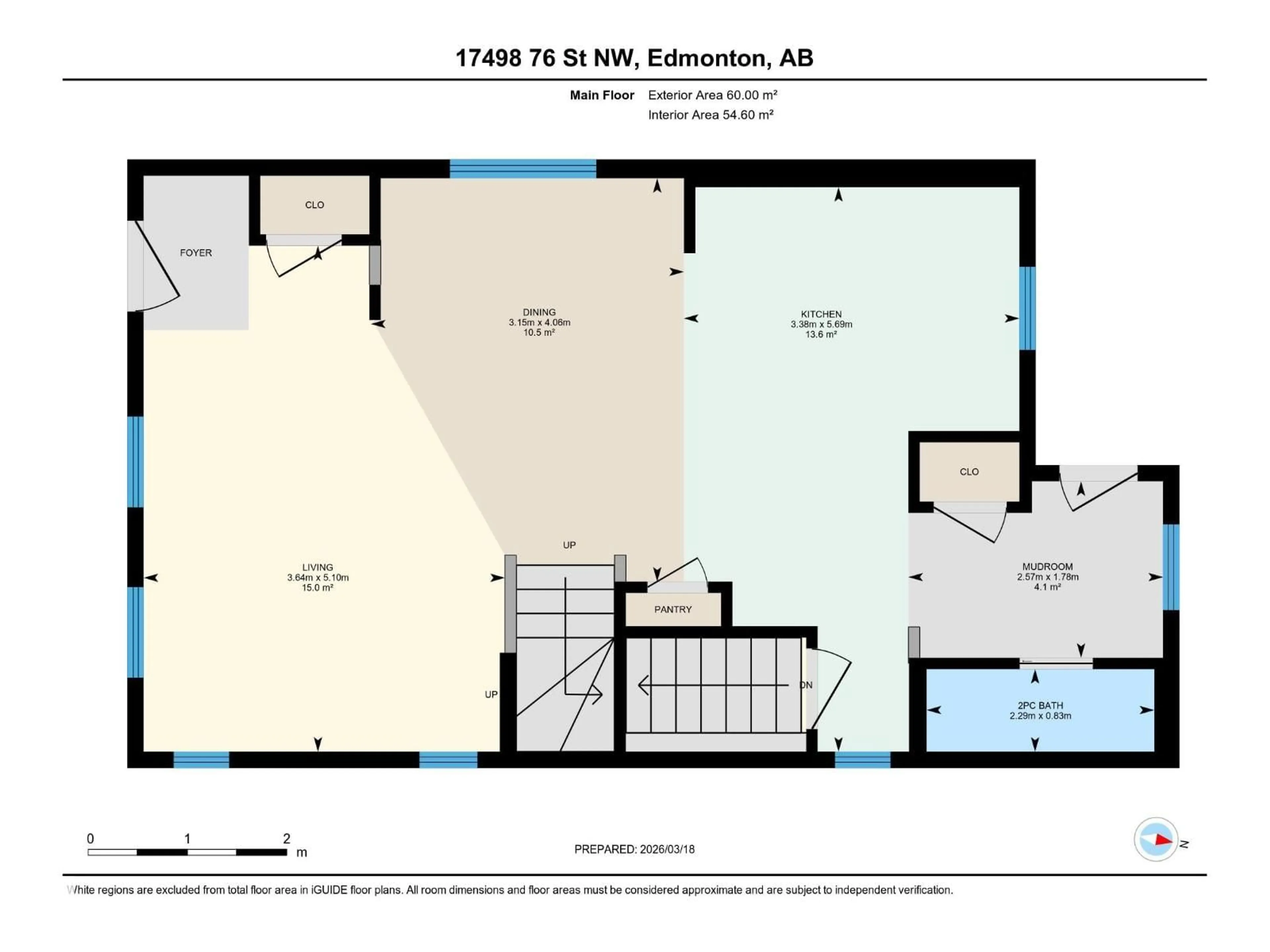 Floor plan for NW - 17498 76 ST, Edmonton Alberta T5Z0R2