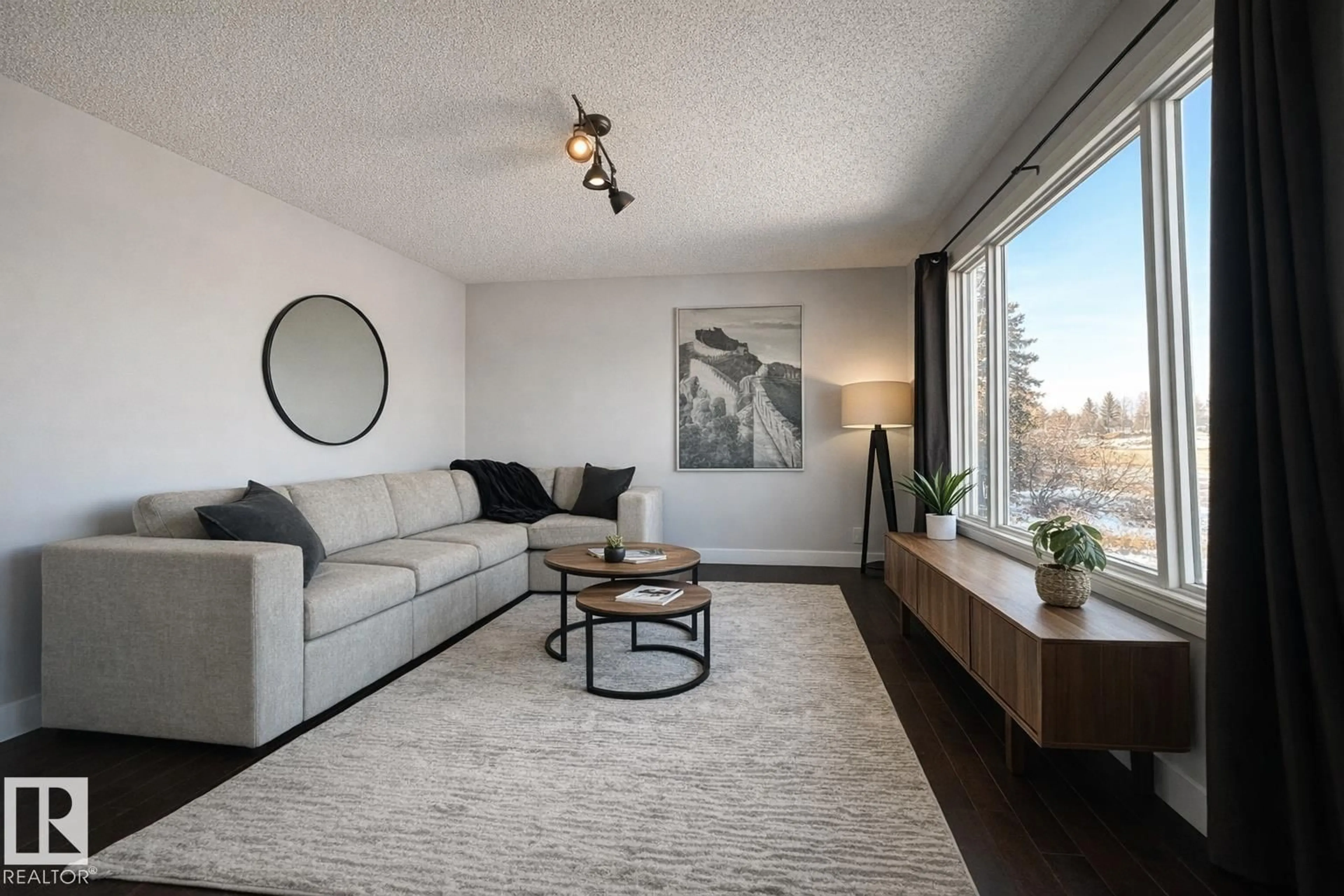 Living room with furniture, unknown for 2111 146 AV, Edmonton Alberta T5Y1T6