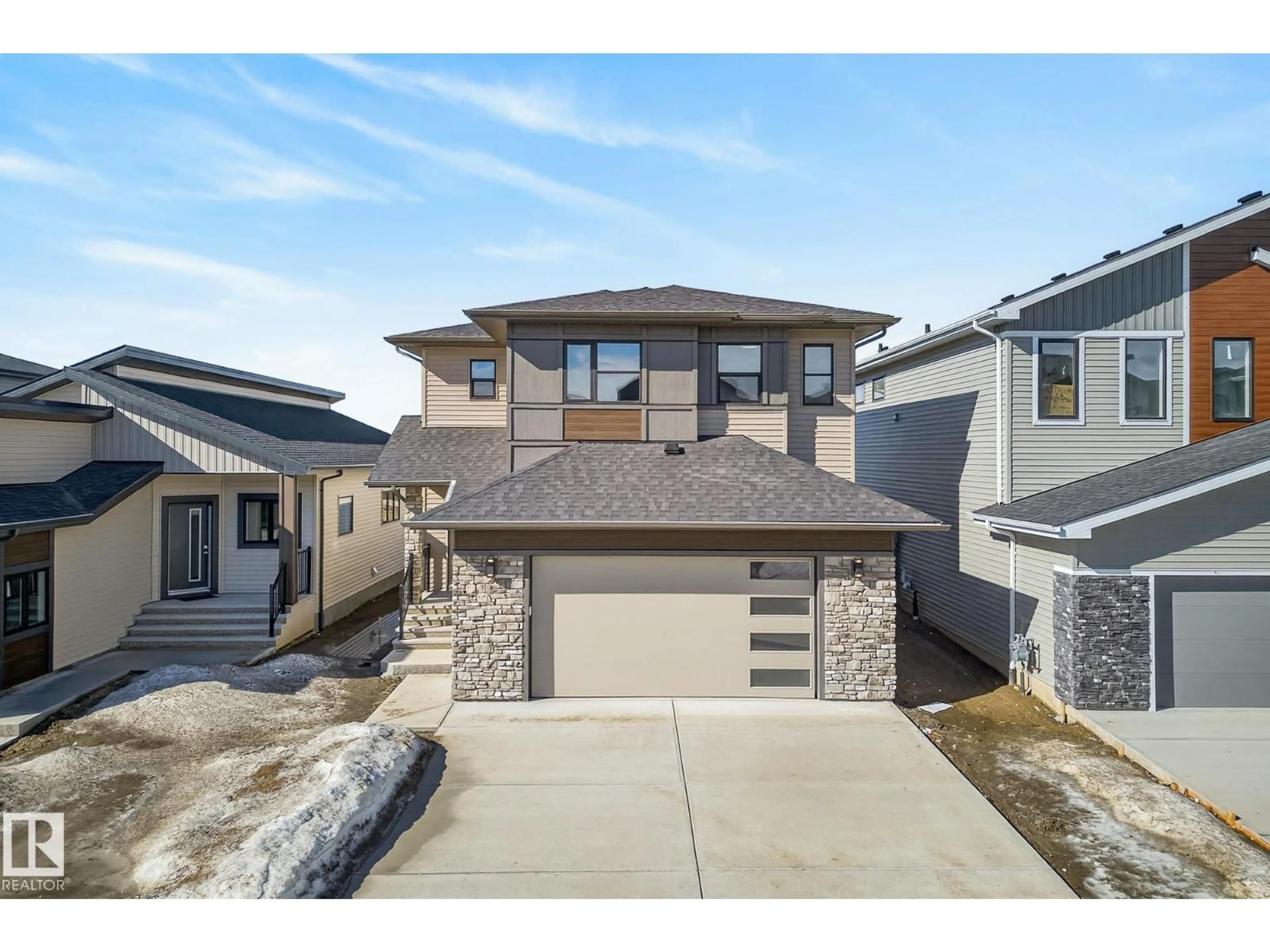 Home with brick exterior material, street for 7091 KIVIAQ CR, Edmonton Alberta T6W5N7