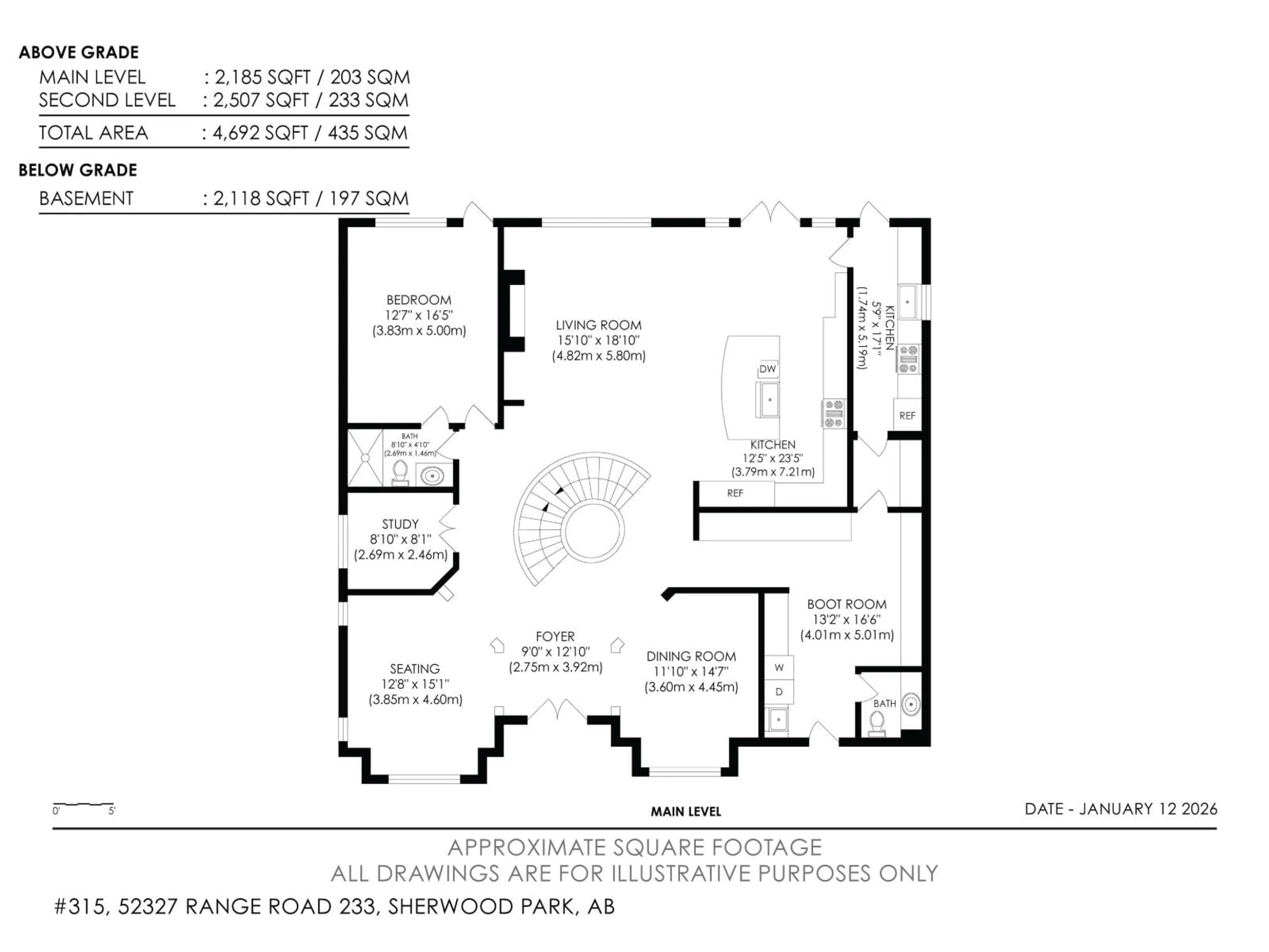 Floor plan for 52327 - 315 RGE ROAD 233, Rural Strathcona County Alberta T8B1C6