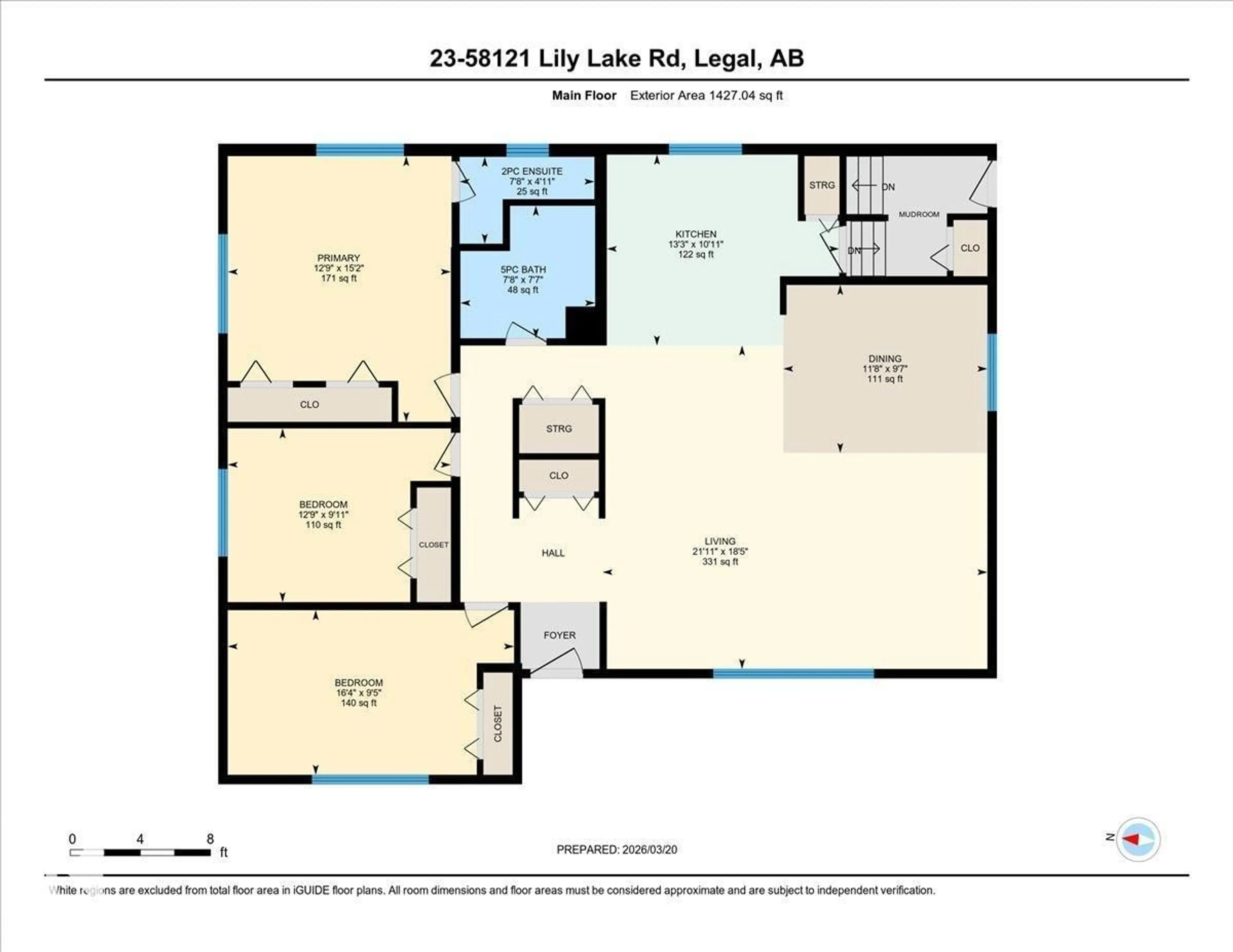 Floor plan for 58121 - 23 LILY LAKE ROAD, Rural Sturgeon County Alberta T0G1L2