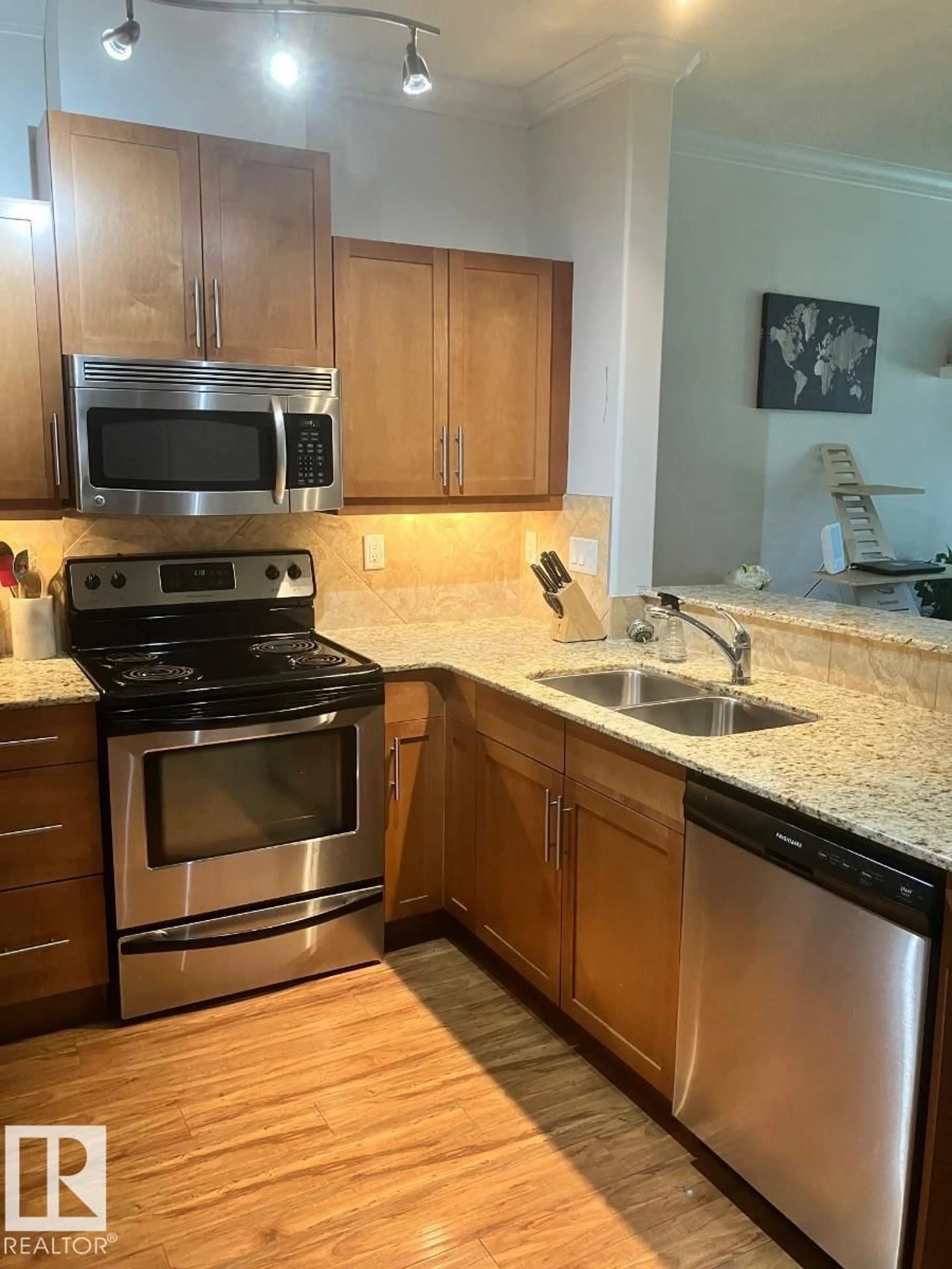 Standard kitchen, unknown for #145 - 10121 80 AV, Edmonton Alberta T6E0B9