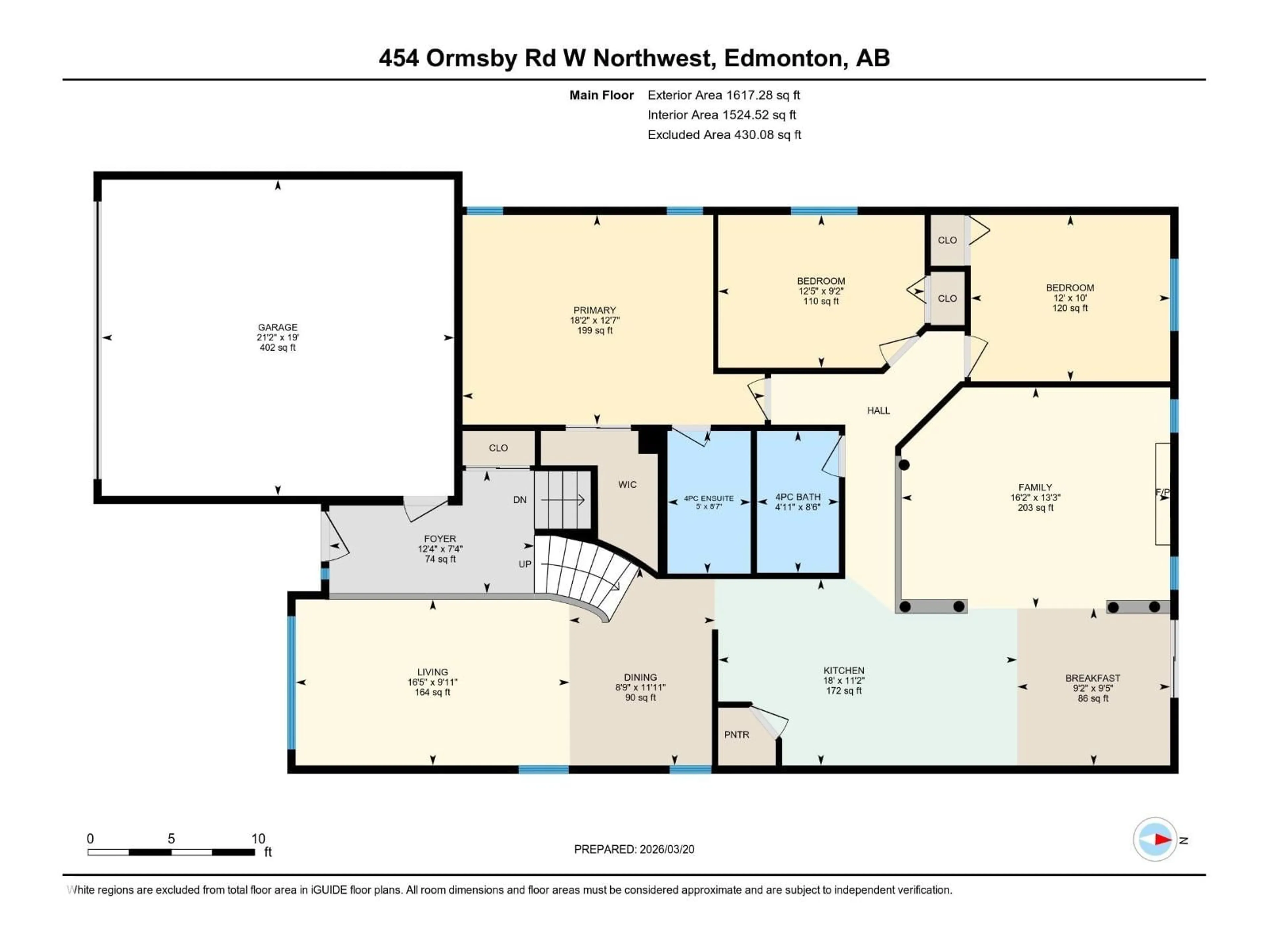Floor plan for 454 ORMSBY RD W, Edmonton Alberta T5T6B1
