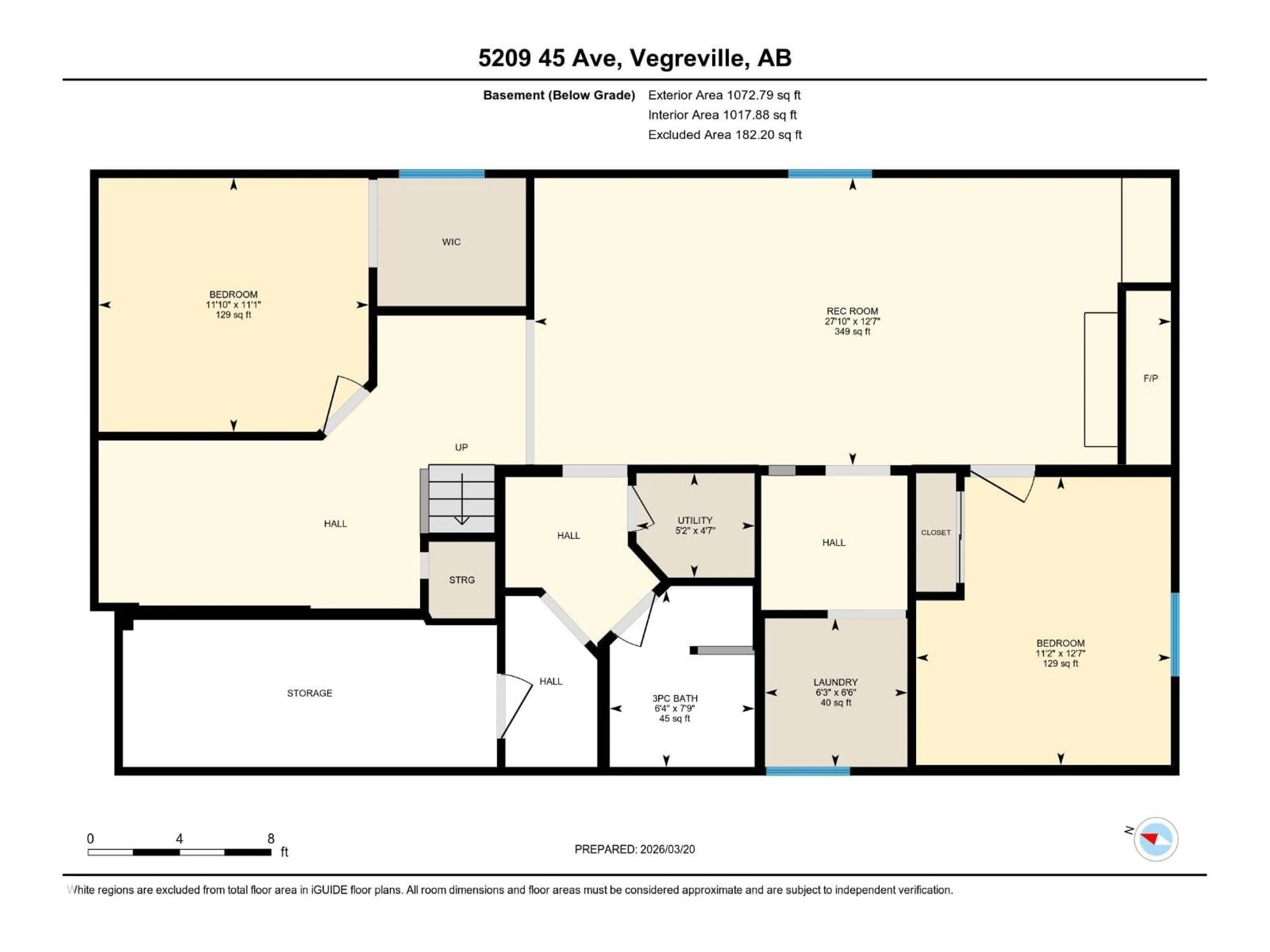 Floor plan for 5209 45 AV, Vegreville Alberta T9C1A2