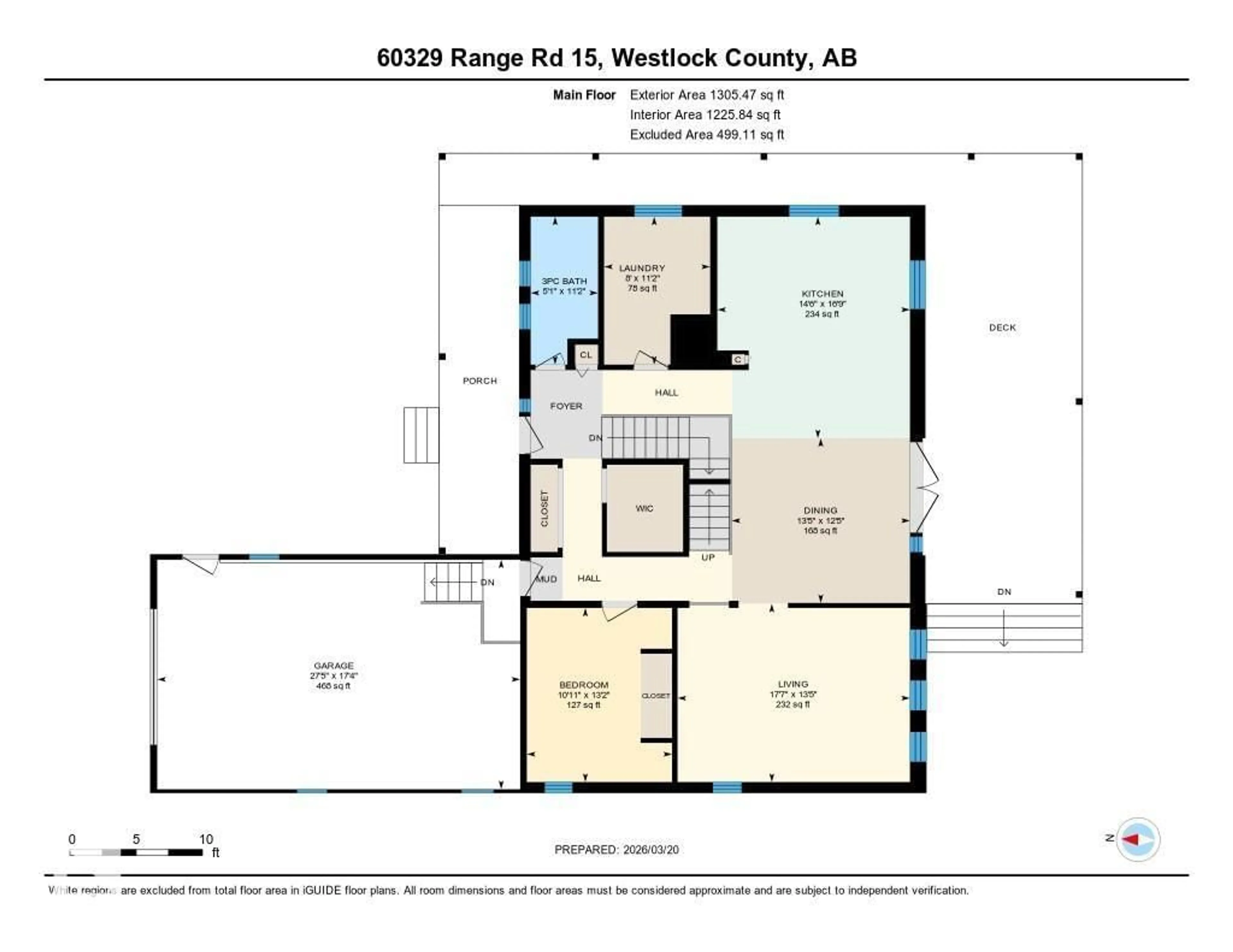 Floor plan for 15 - 60329 RG RD, Rural Westlock County Alberta T7P2N9