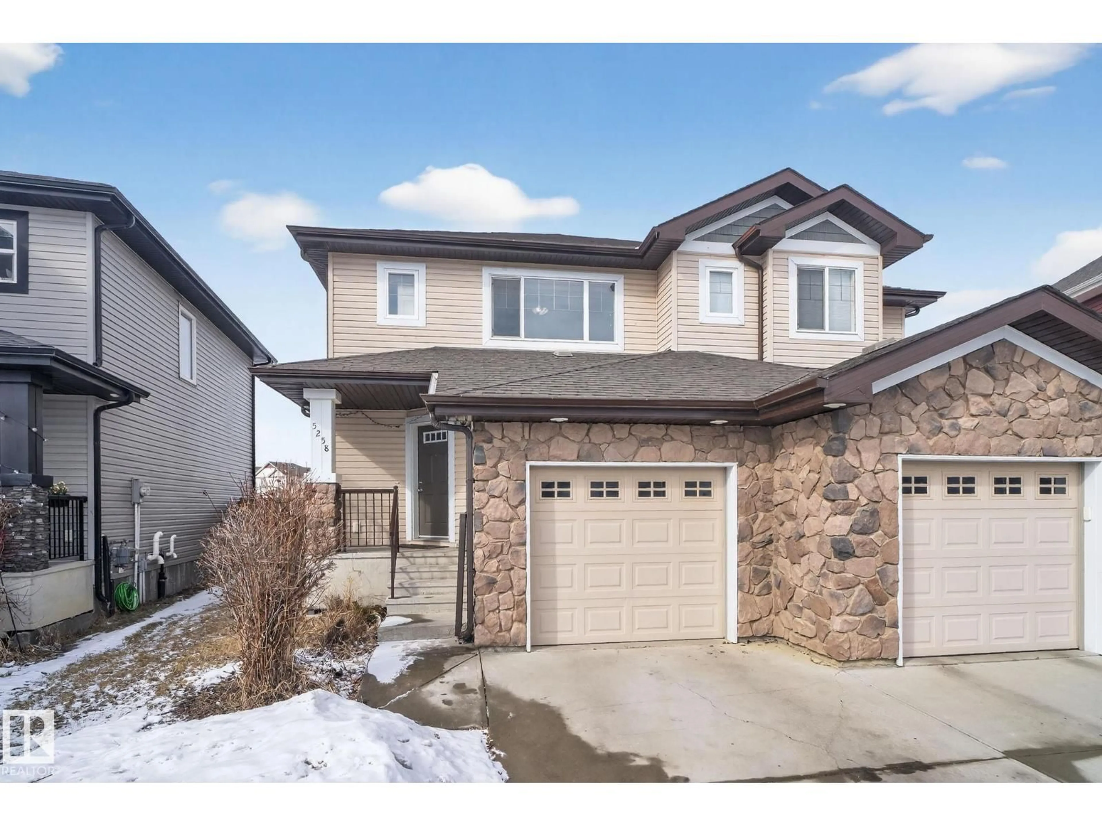 Home with brick exterior material, street for SW - 5258 20 AV, Edmonton Alberta T6X1V5