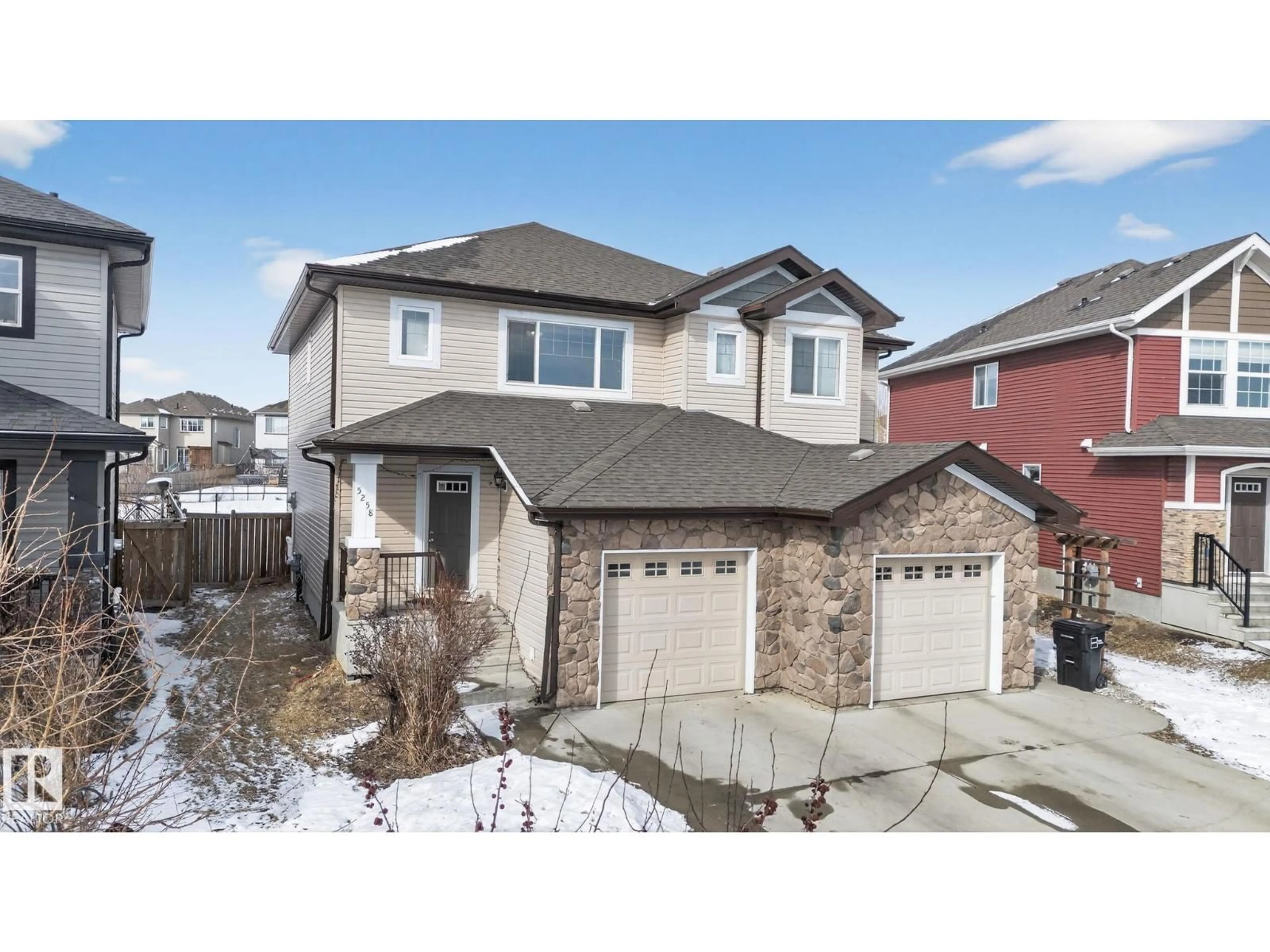 Home with brick exterior material, street for SW - 5258 20 AV, Edmonton Alberta T6X1V5
