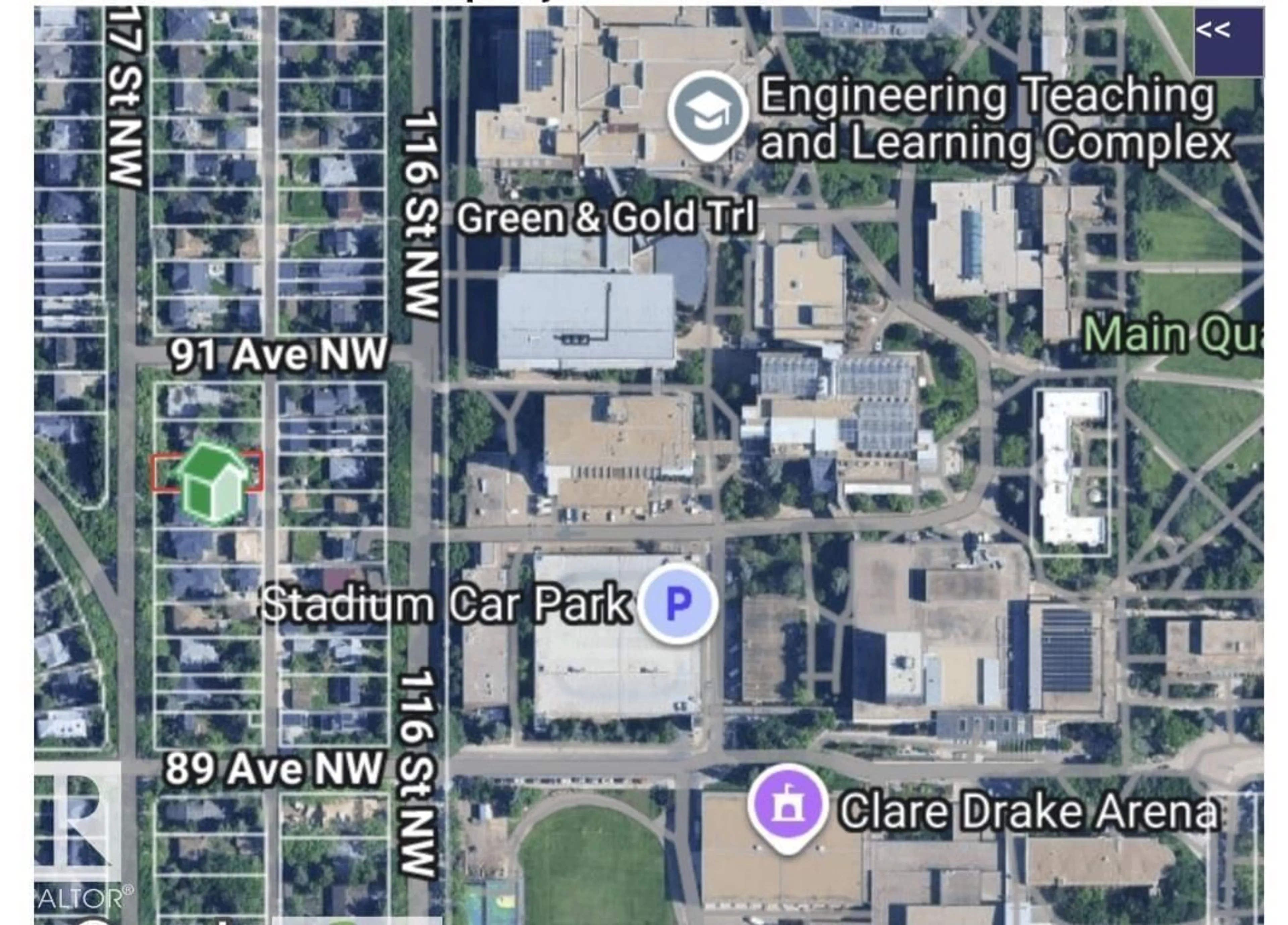 Picture of a map for NW - 8931 117 ST, Edmonton Alberta T6G1R8