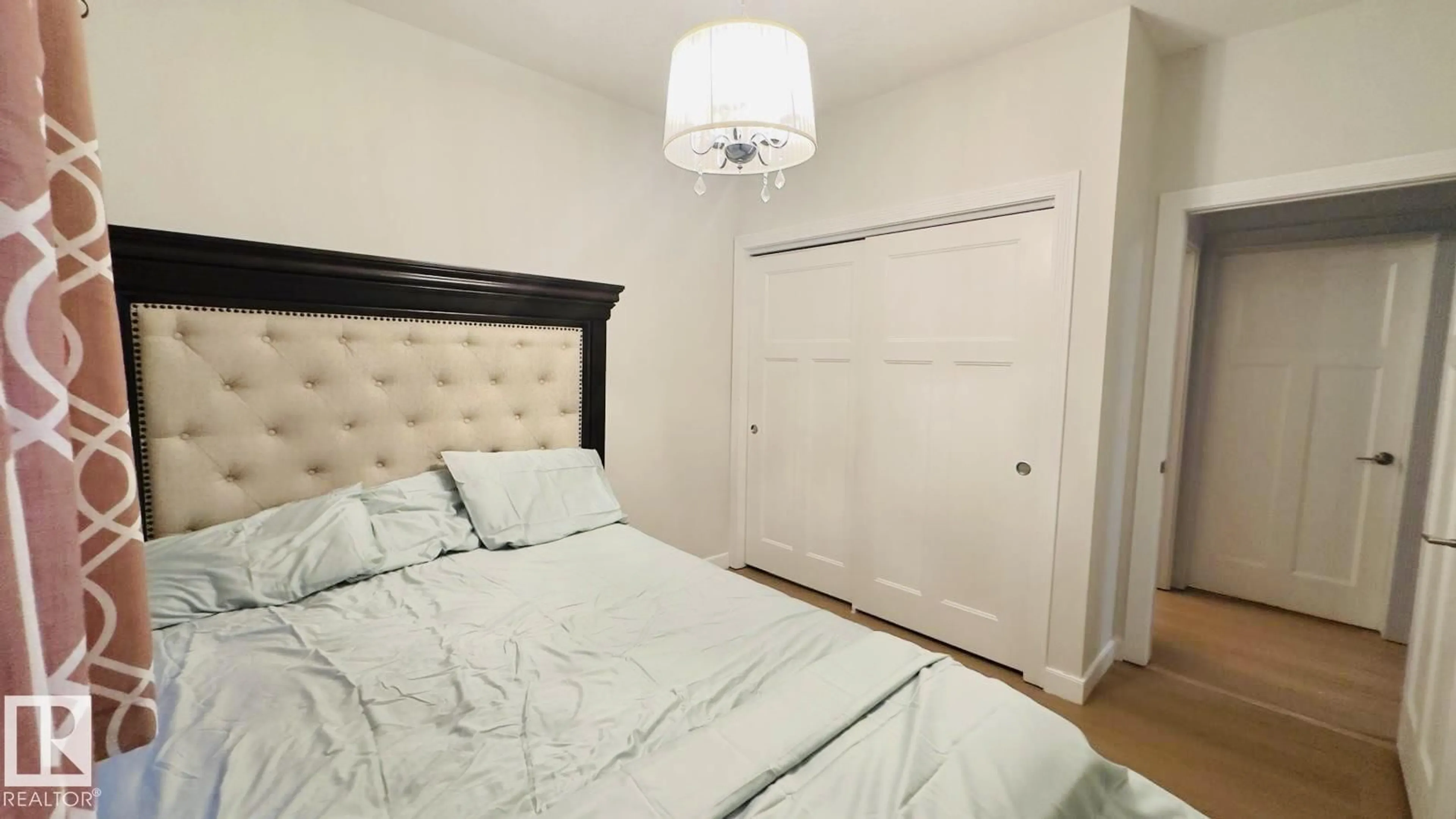 Bedroom with bed, unknown for #113 - 16235 51 ST, Edmonton Alberta T5Y0V3