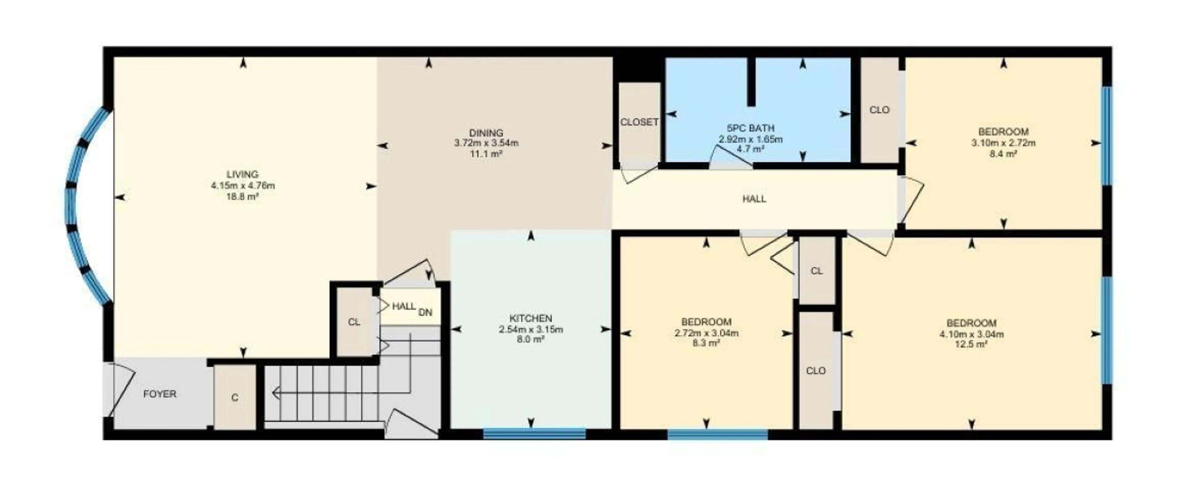 Floor plan for 10232 154 ST, Edmonton Alberta T5P2H4