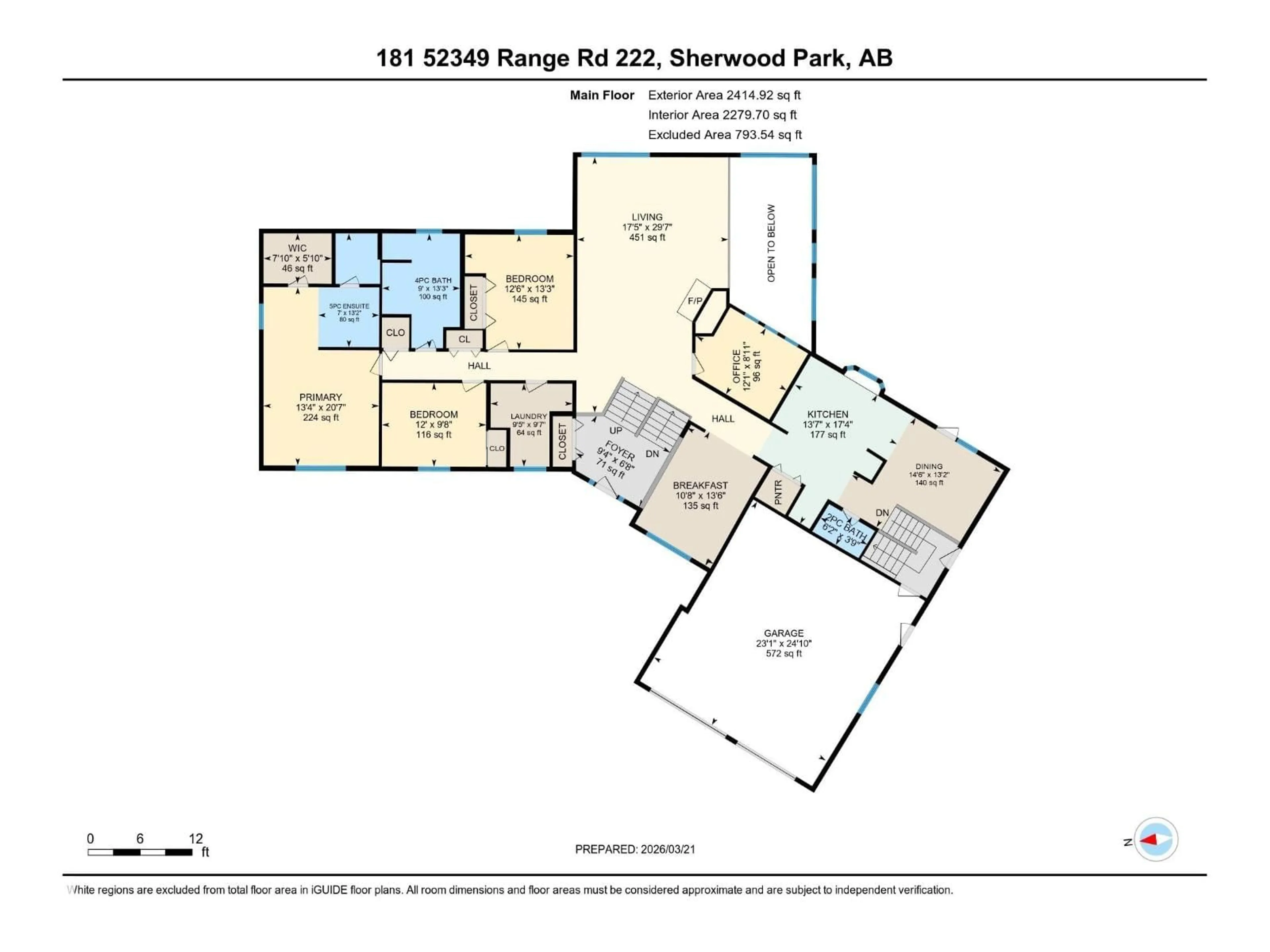 Floor plan for 181 52349 RGE ROAD 222, Rural Strathcona County Alberta T8C1A4