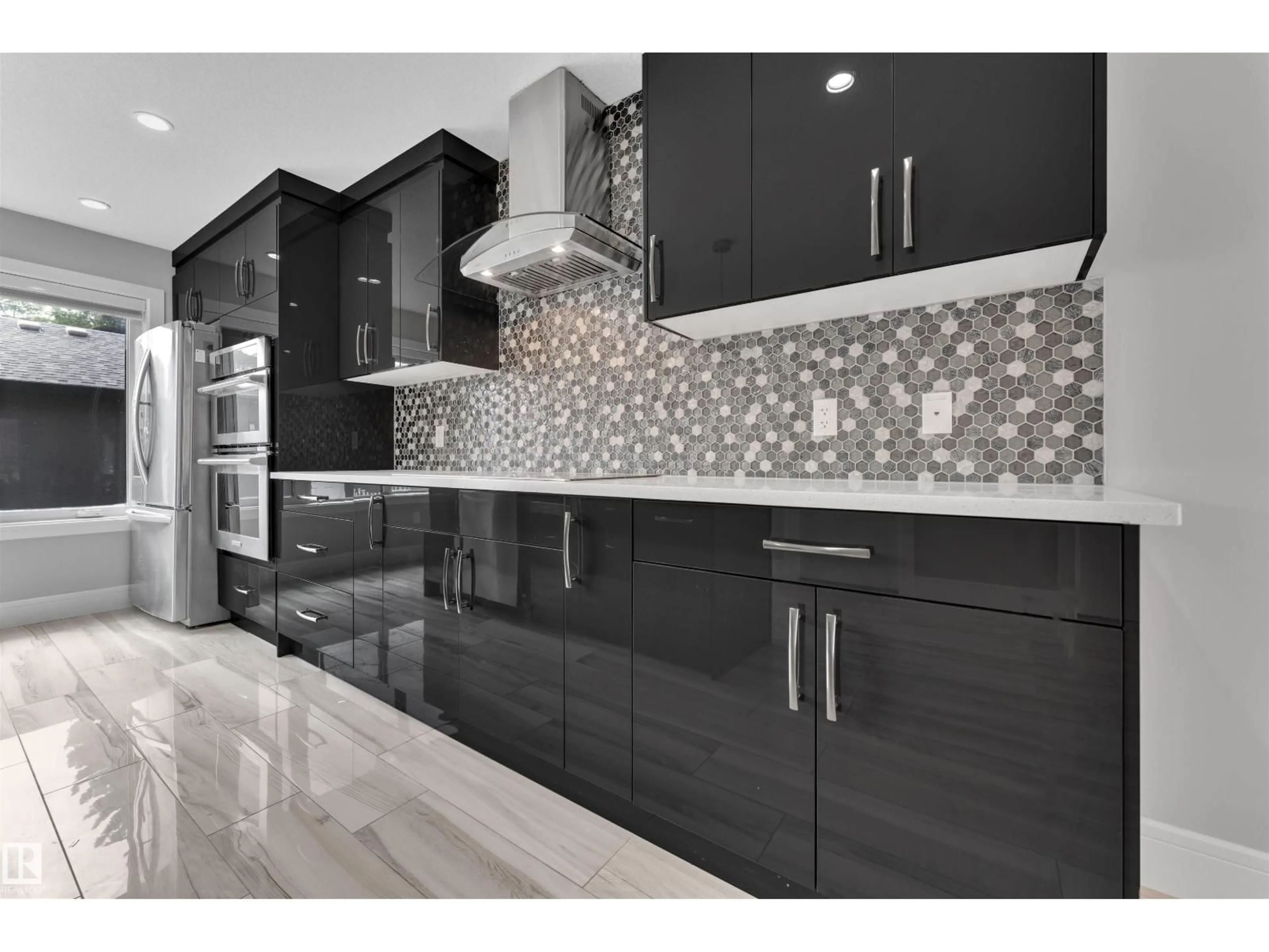 Contemporary kitchen, ceramic/tile floor for 9327 CONNORS RD, Edmonton Alberta T6C4B9