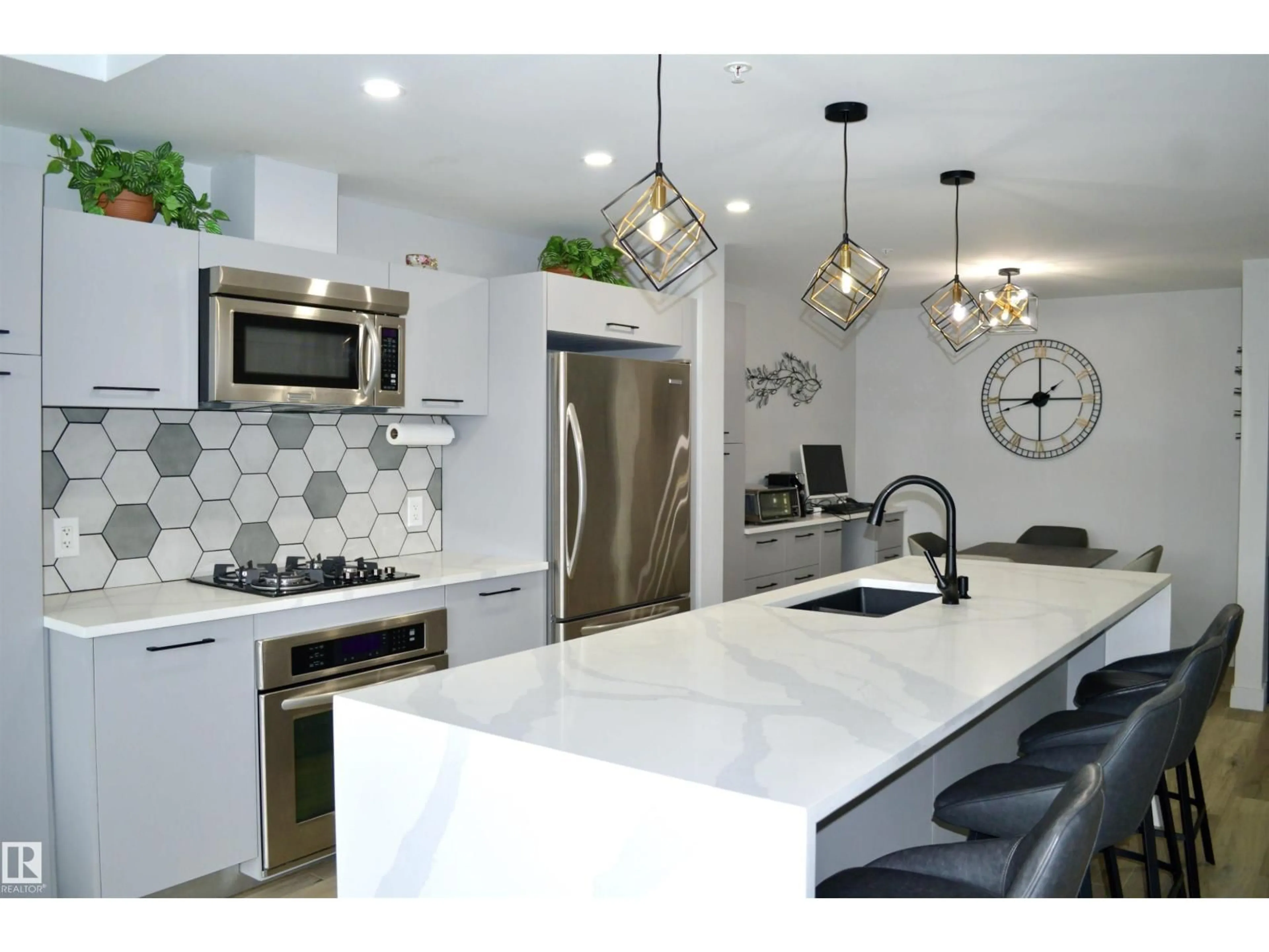 Contemporary kitchen, ceramic/tile floor for #703 - 2606 109 ST, Edmonton Alberta T6J3S9