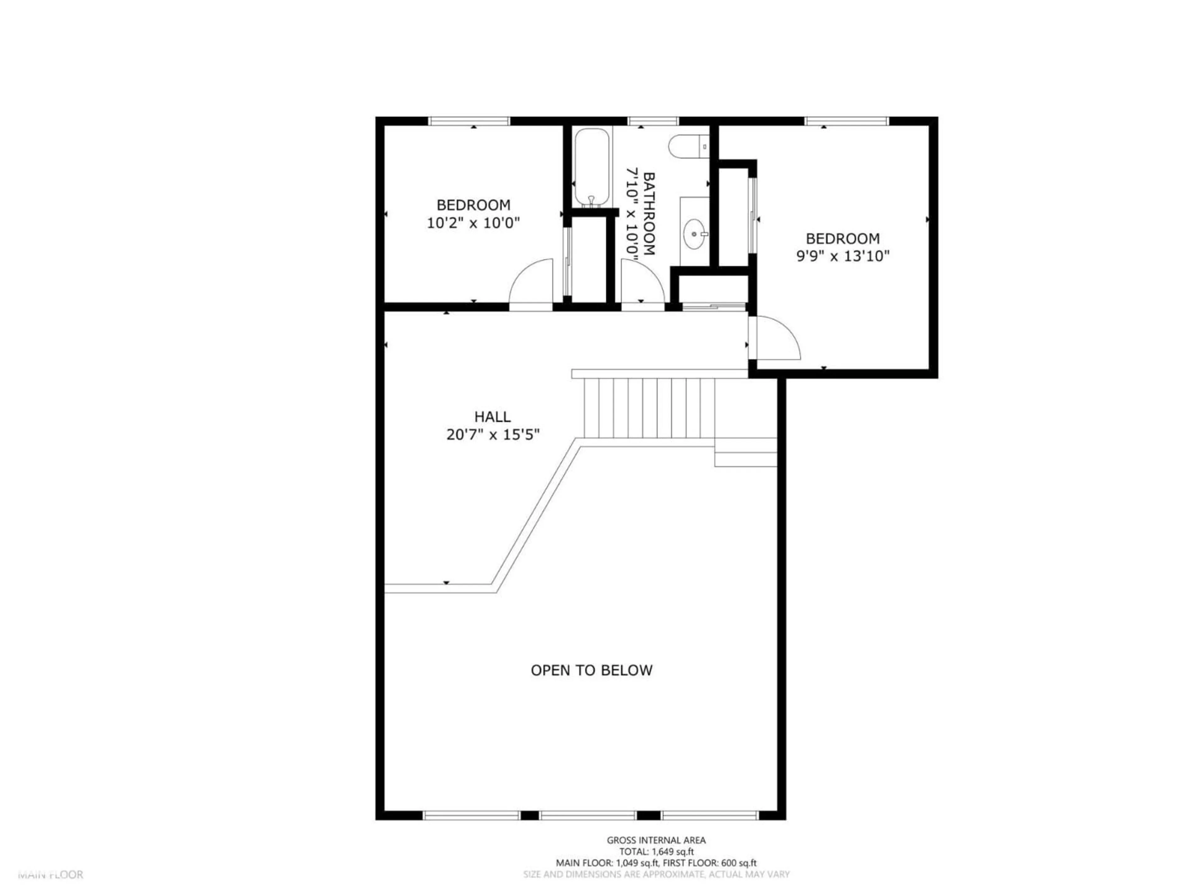 Floor plan for 43123 TWP RD 642 A, Rural Bonnyville M.D. Alberta T9M1P3