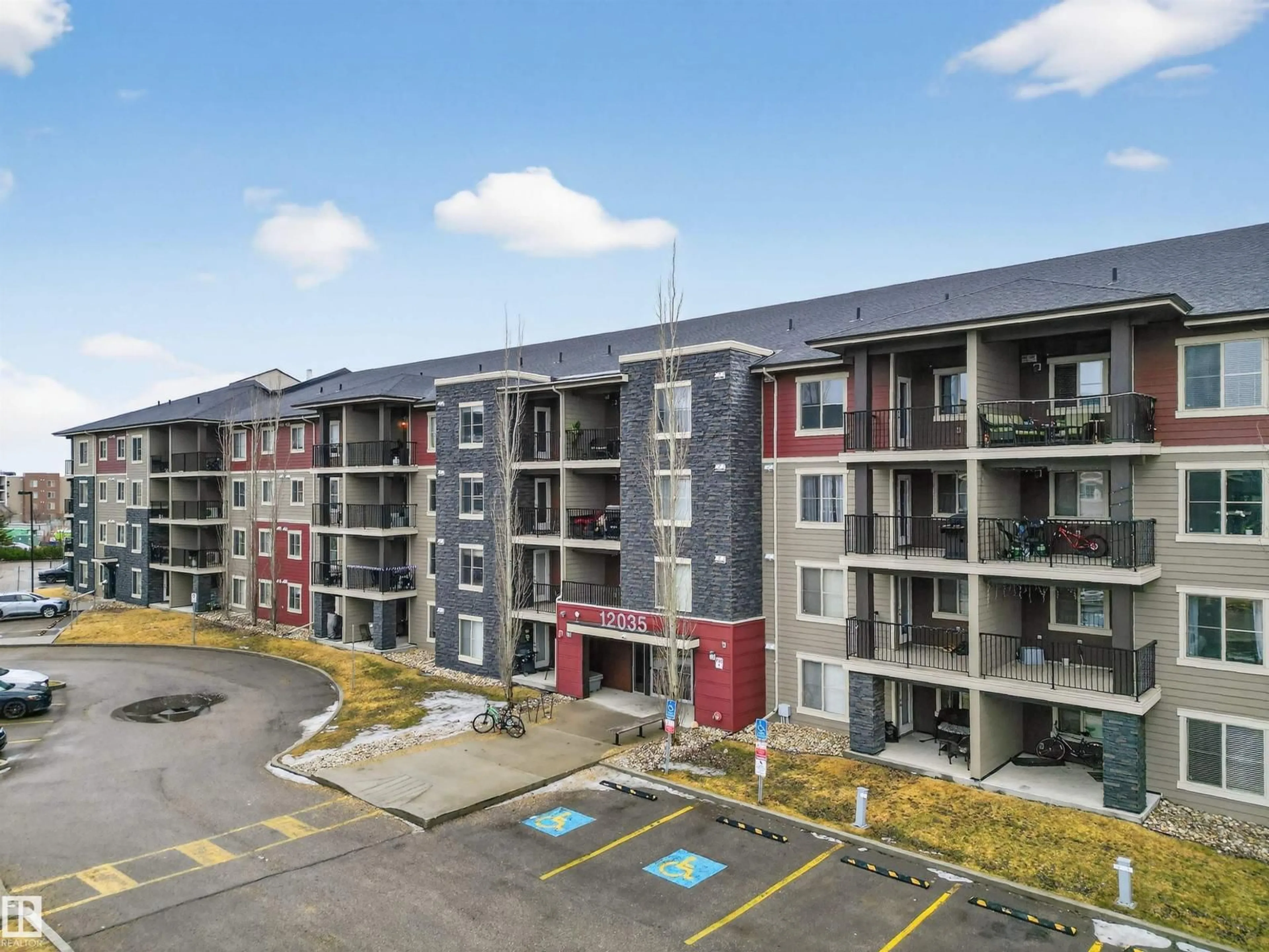 A pic from outside/outdoor area/front of a property/back of a property/a pic from drone, building for SW - 311 10235 22 AV, Edmonton Alberta T6W2X9