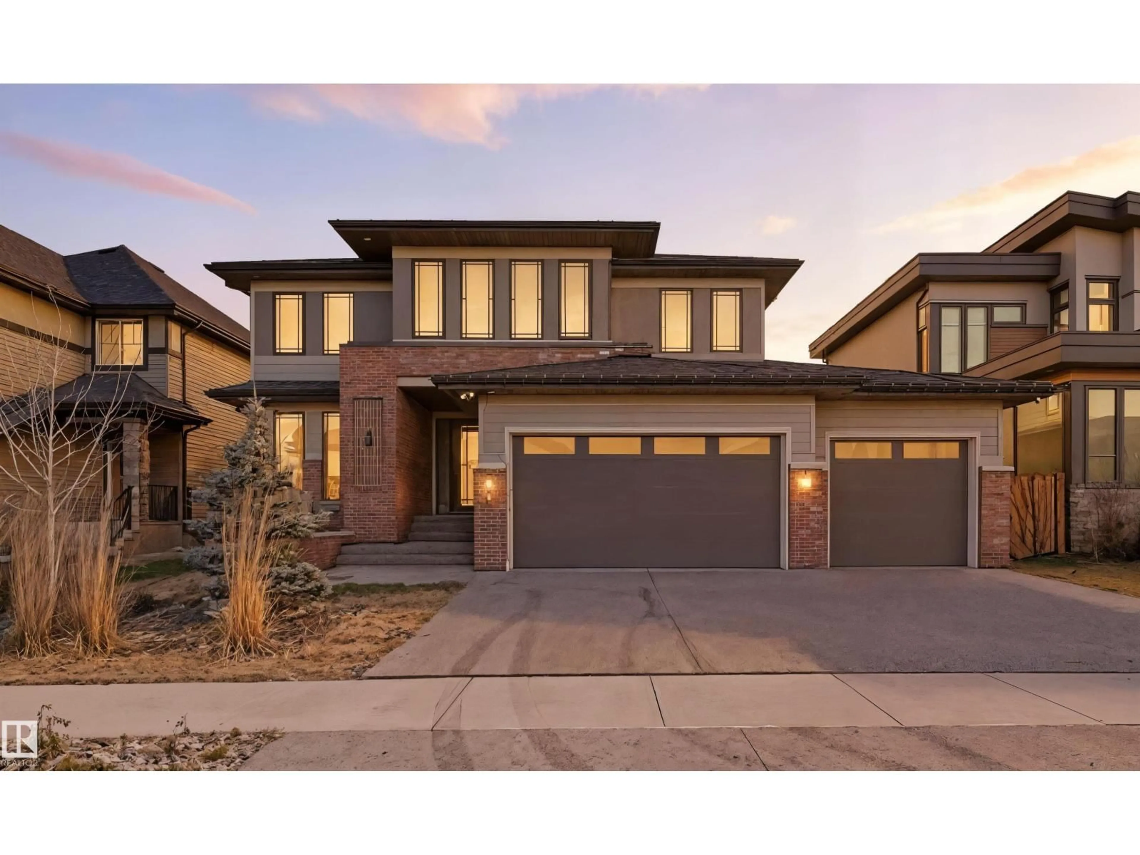 Home with brick exterior material, street for 6038 CRAWFORD DR, Edmonton Alberta T6W4L5
