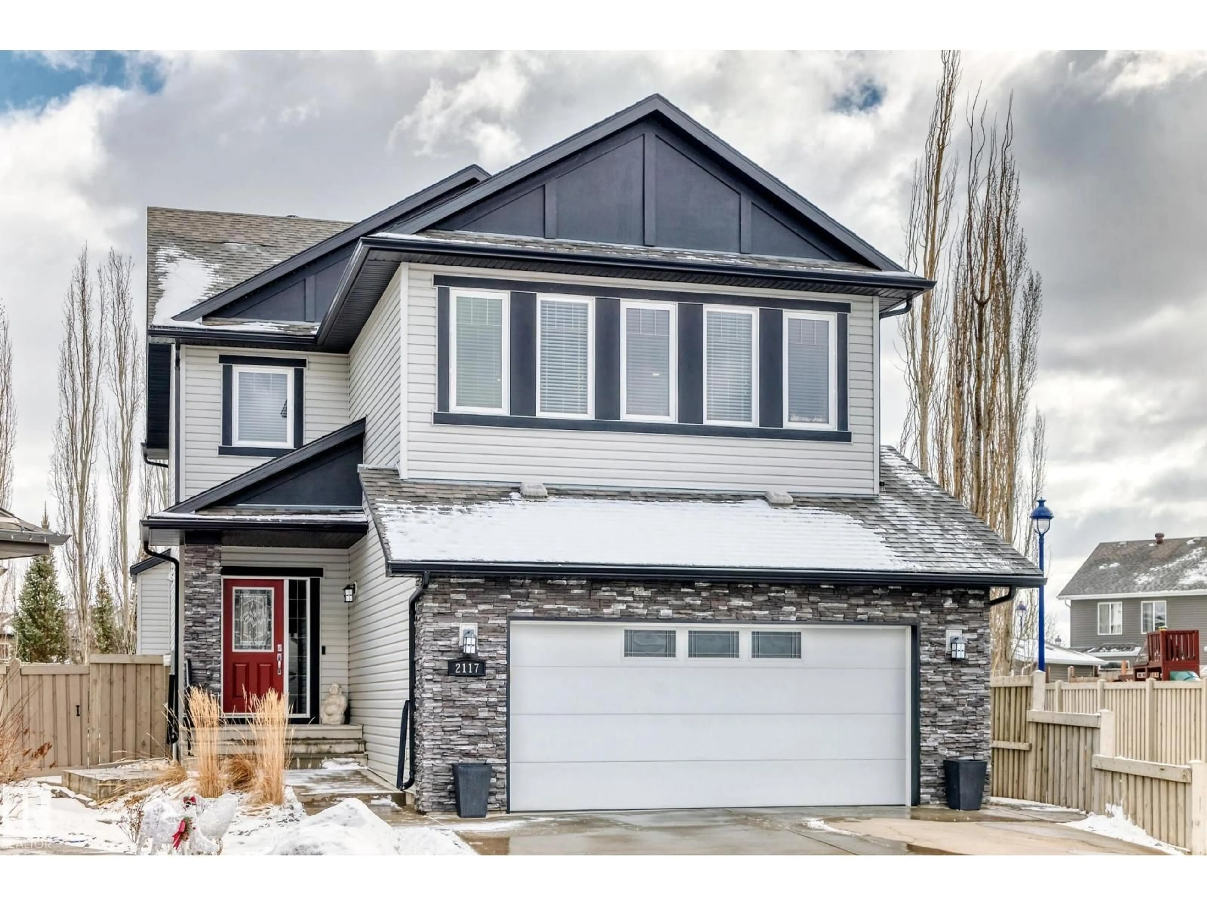 Home with vinyl exterior material, street for SW - 2117 69A ST, Edmonton Alberta T6X0S7