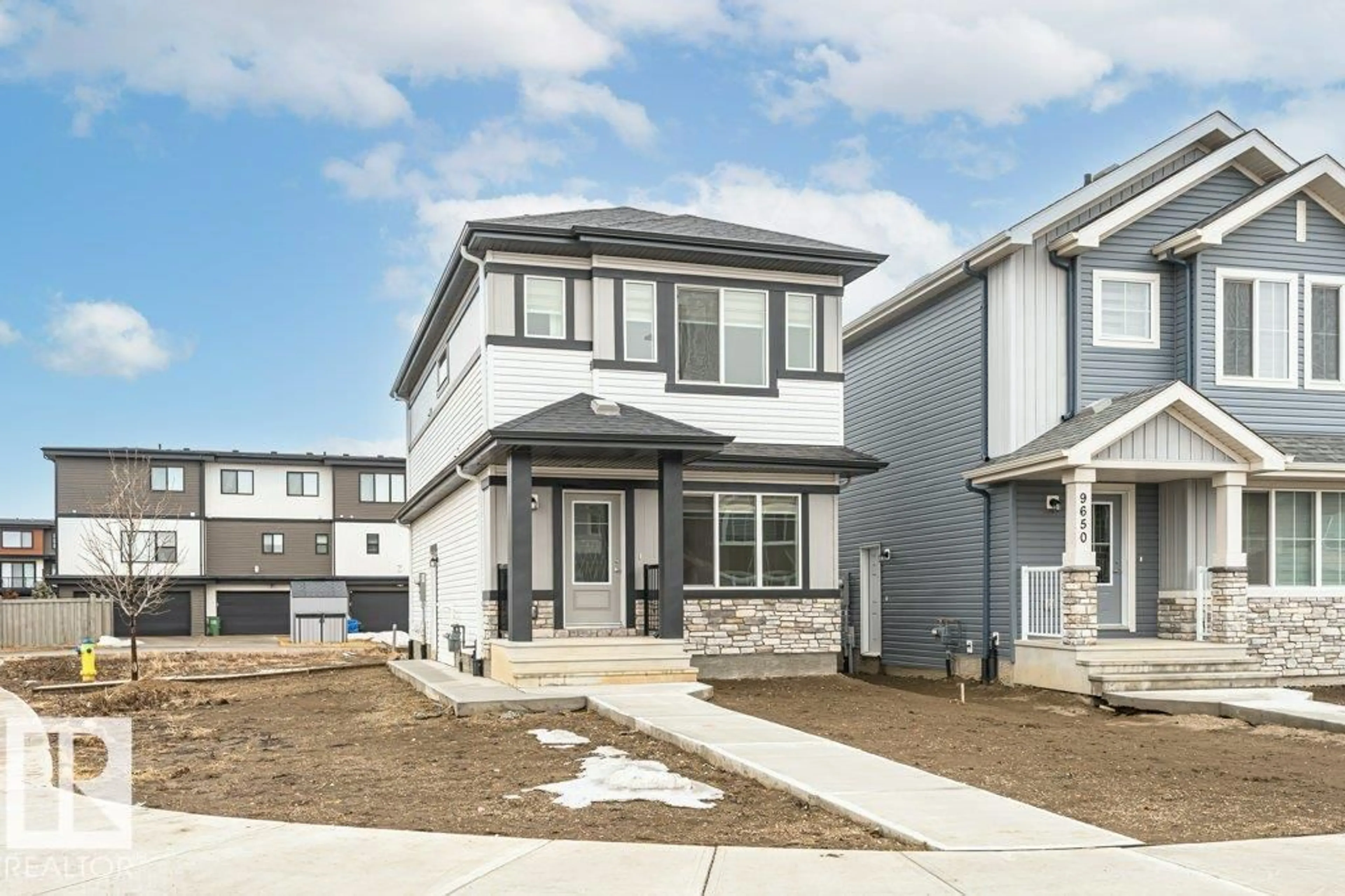 Home with vinyl exterior material, street for 9652 COLAK LINK, Edmonton Alberta T6W4S1