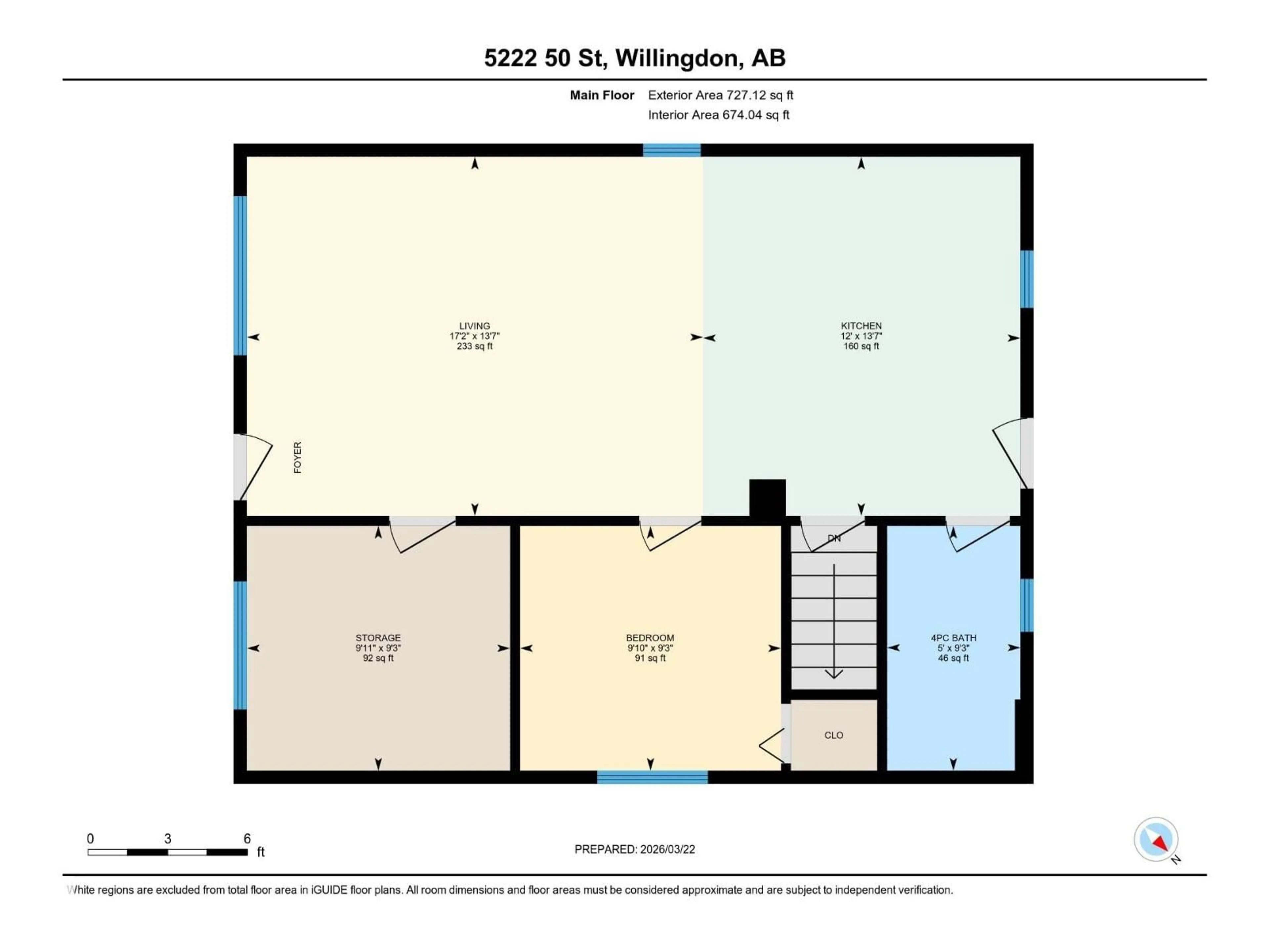 Floor plan for 5222 50 ST, Willingdon Alberta T0B4R0