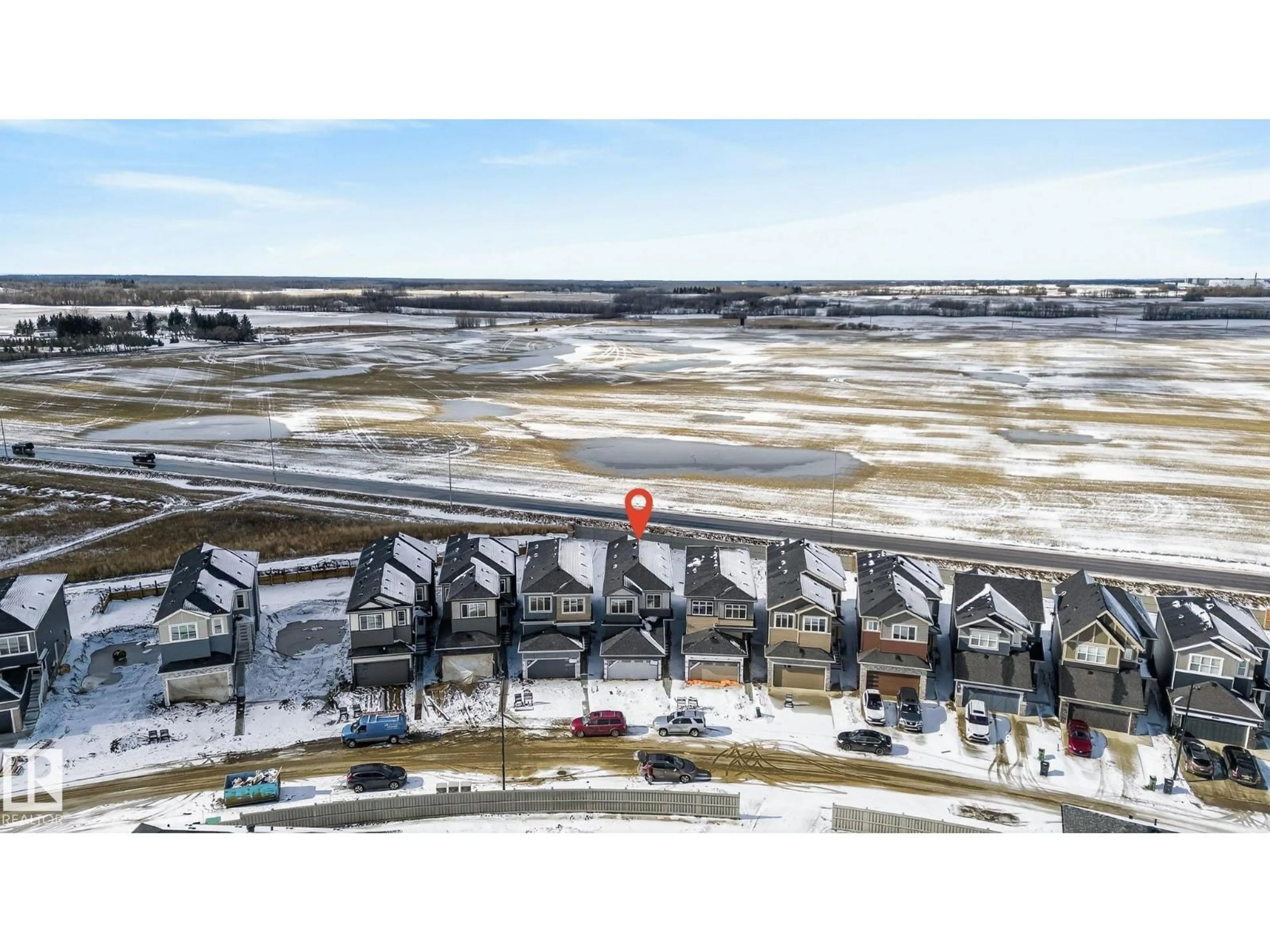 A pic from outside/outdoor area/front of a property/back of a property/a pic from drone, water/lake/river/ocean view for 8108 230 STREET, Edmonton Alberta T5T7Y1