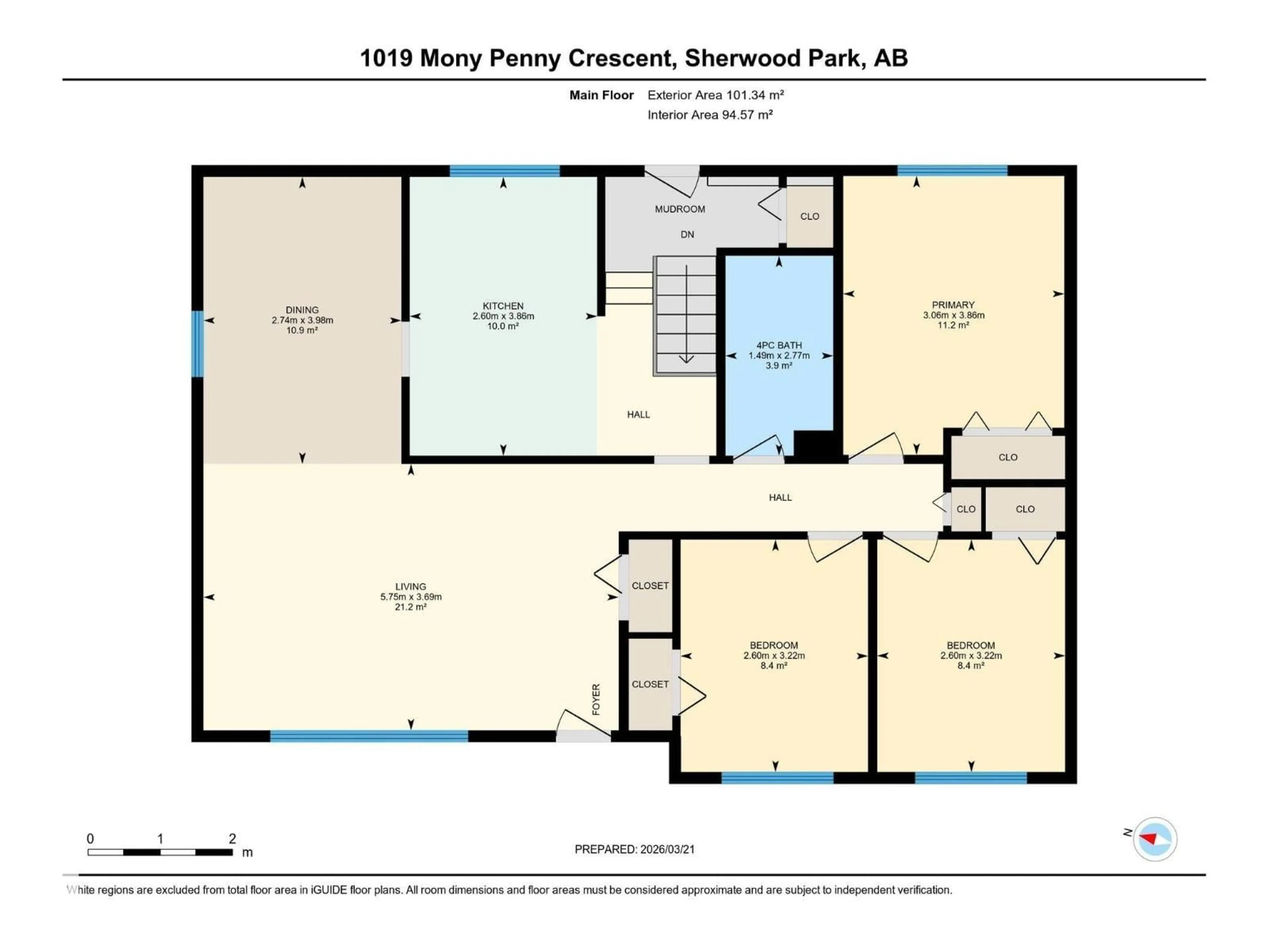 Floor plan for 1019 MONY PENNY CR, Sherwood Park Alberta T8A1C2