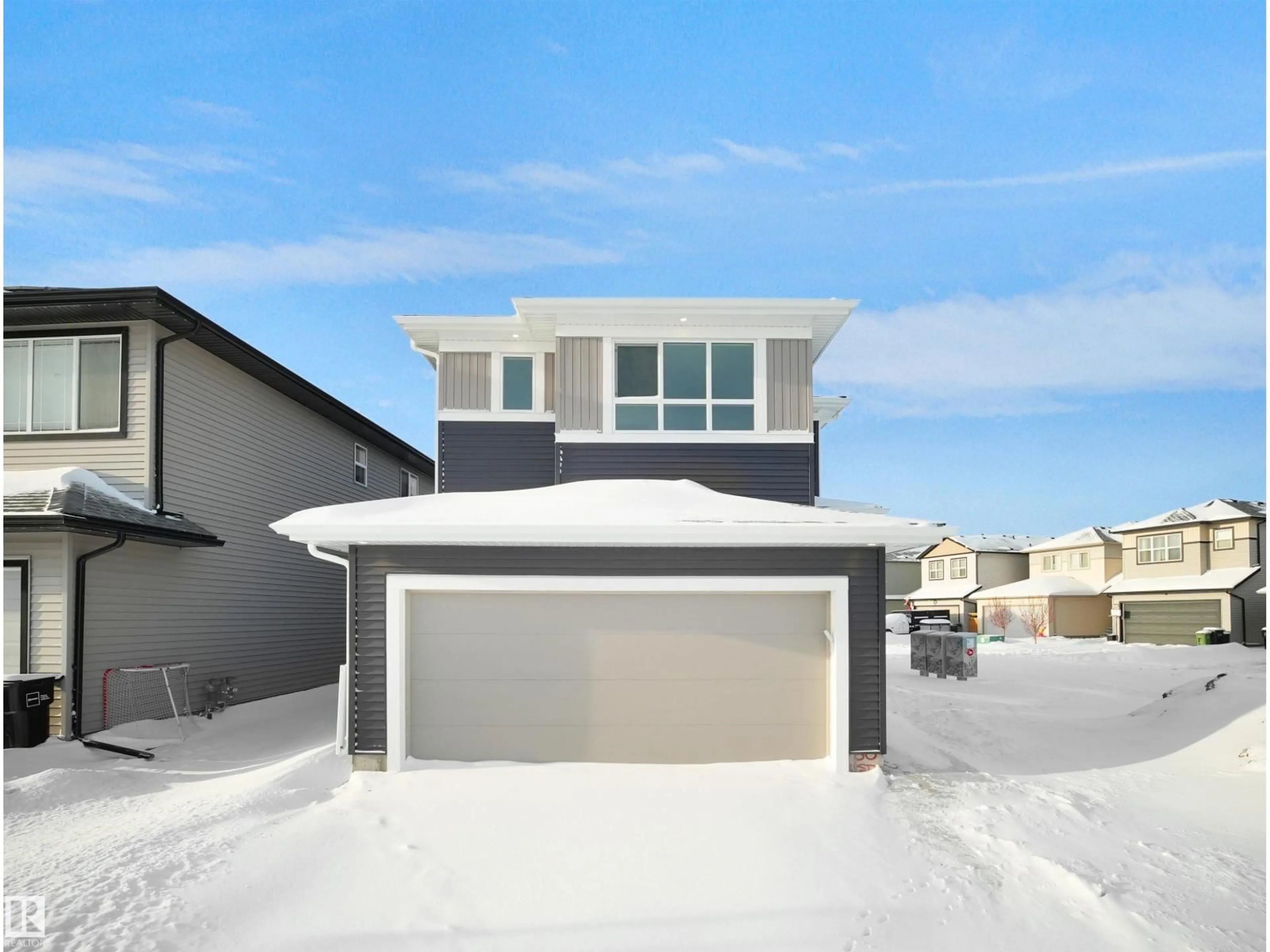 Home with vinyl exterior material, street for 15180 28 ST, Edmonton Alberta T5Y3Y8