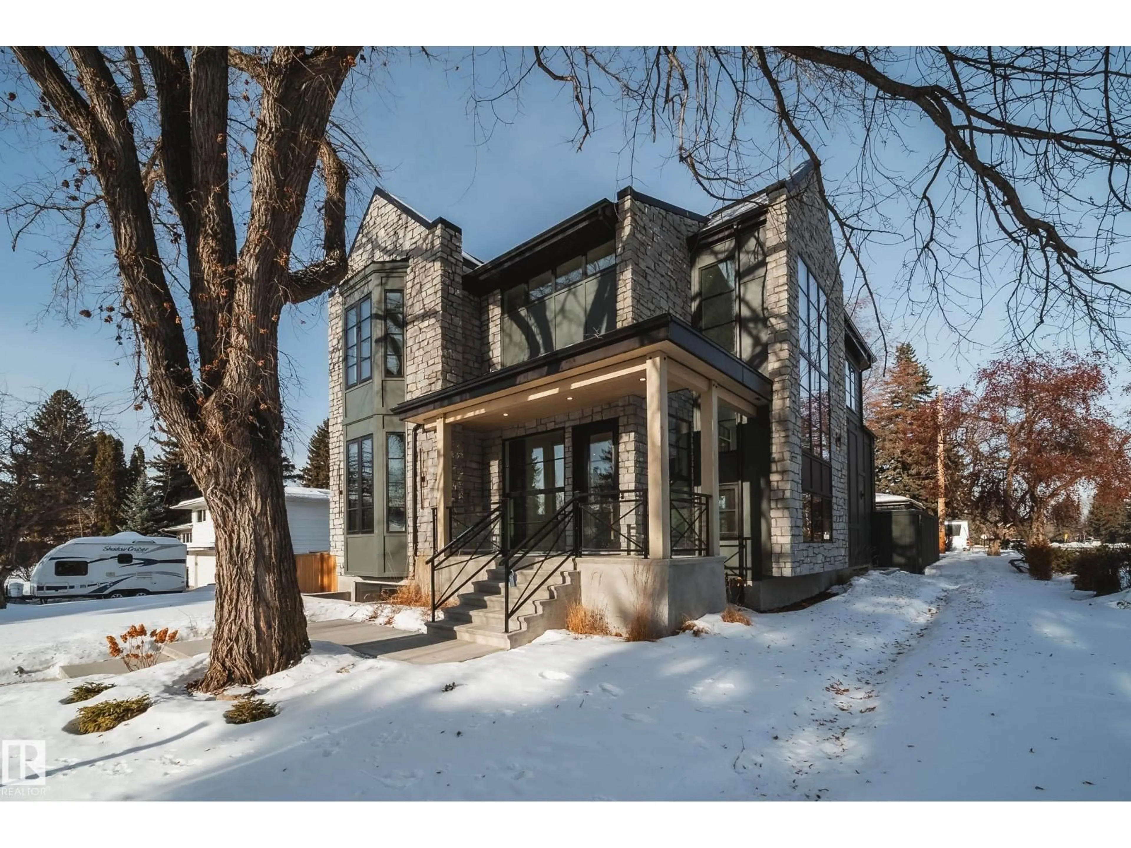 Home with brick exterior material, street for NW - 13804 85 AV, Edmonton Alberta T5R3Y7