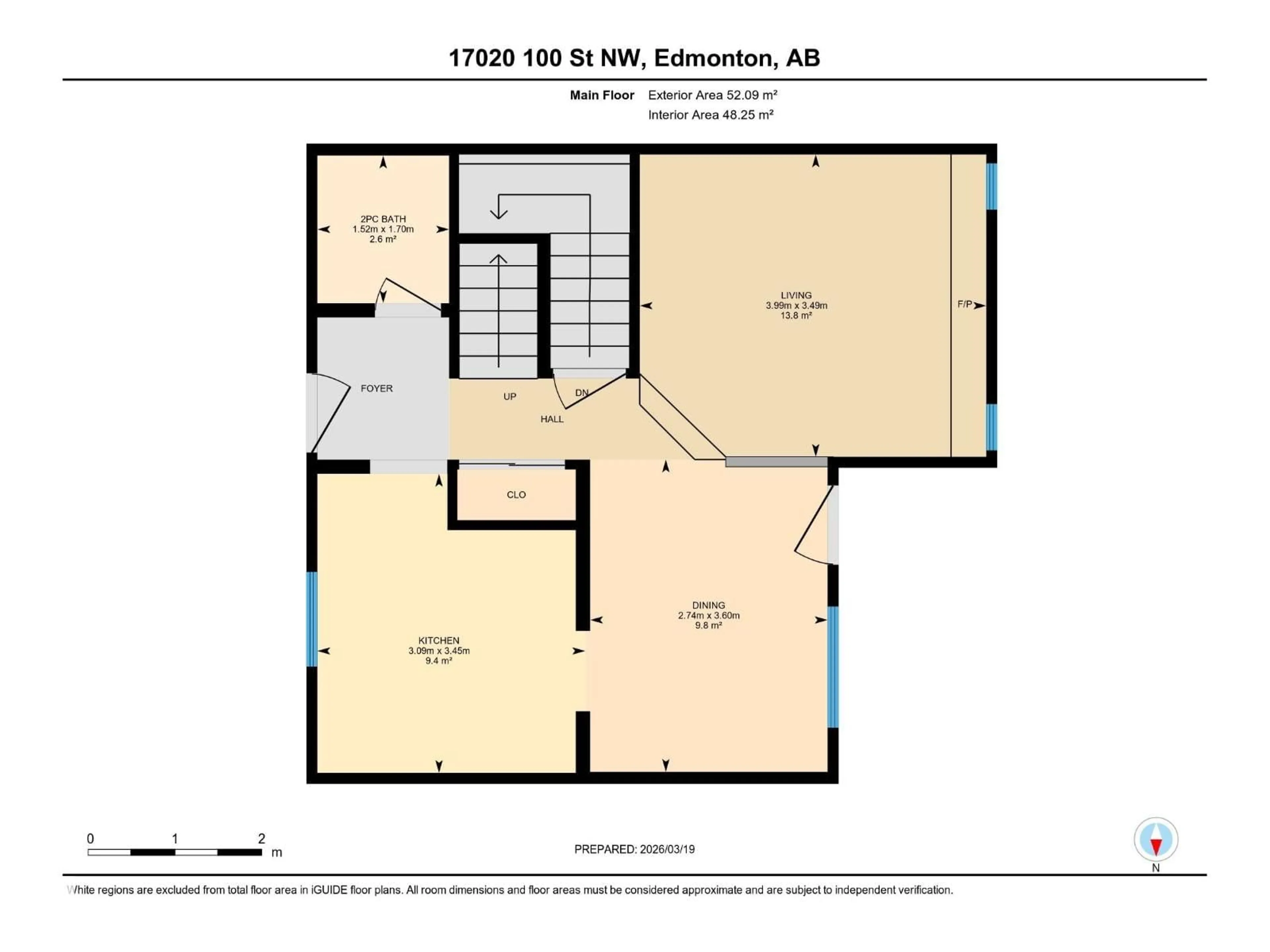Floor plan for NW - 17020 100 ST, Edmonton Alberta T5X5E1