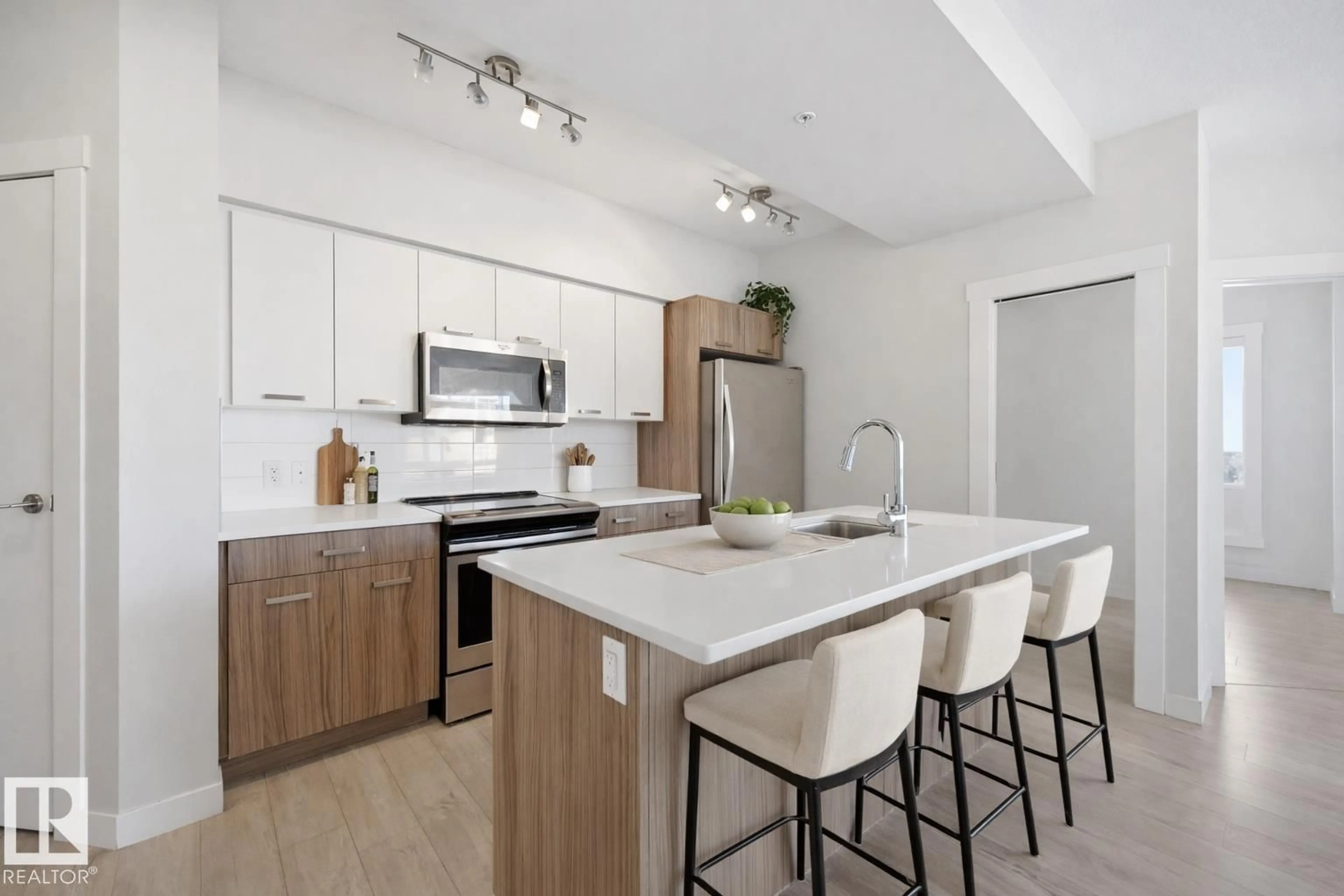 Open concept kitchen, unknown for 1206 10410 102 AV, Edmonton Alberta T5J0E9