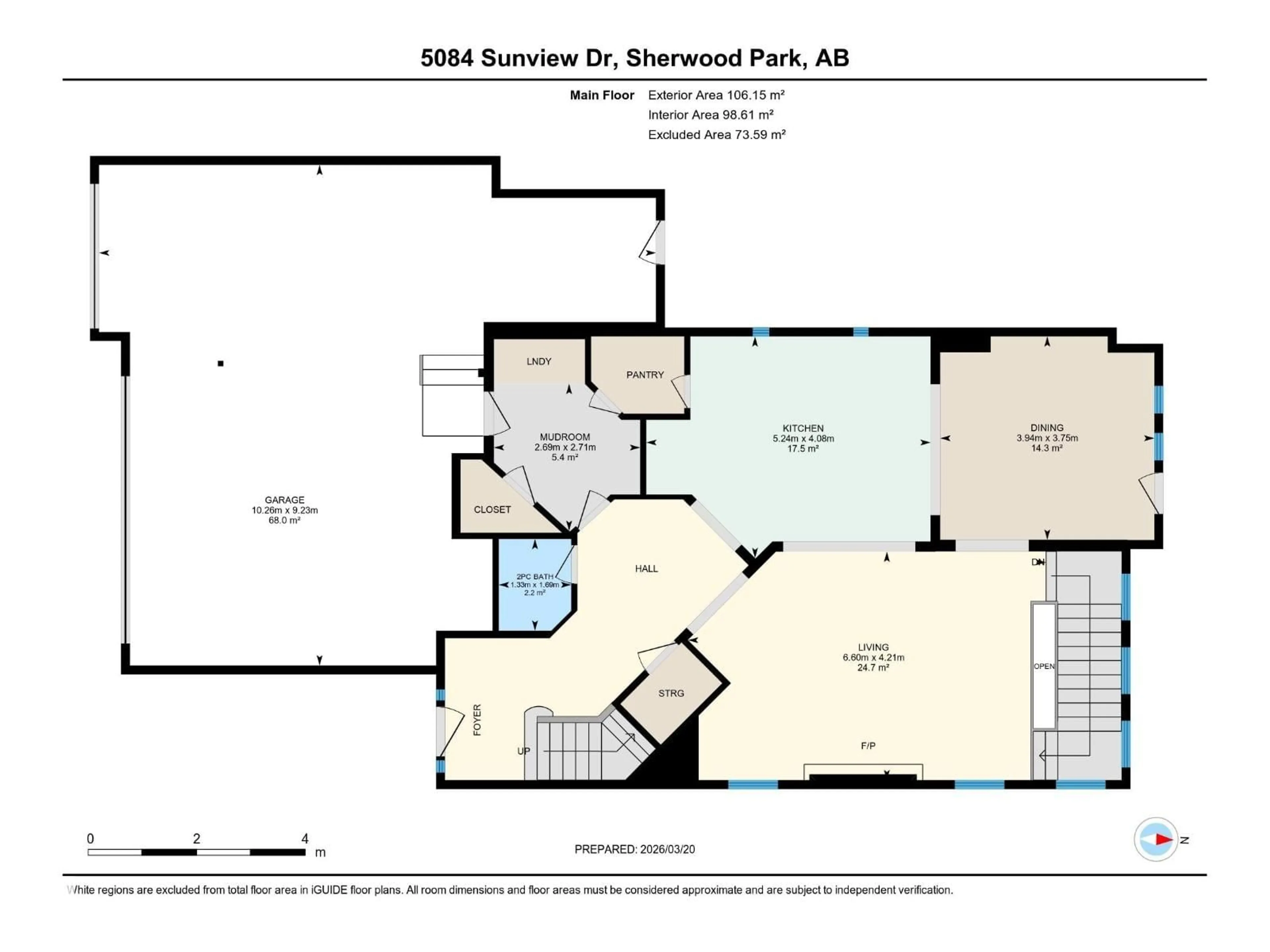Floor plan for 5084 SUNVIEW DR, Sherwood Park Alberta T8H0K1