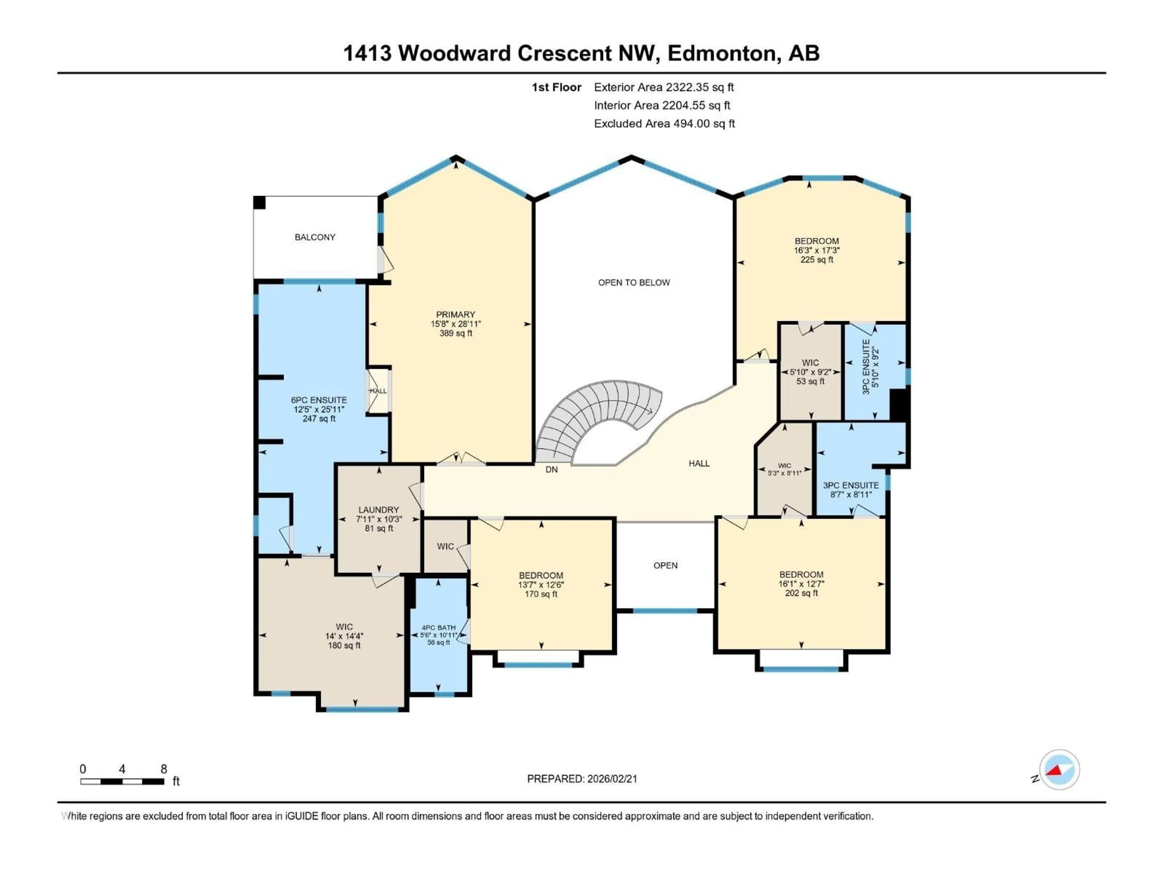Floor plan for 1413 WOODWARD CR, Edmonton Alberta T6M0A3