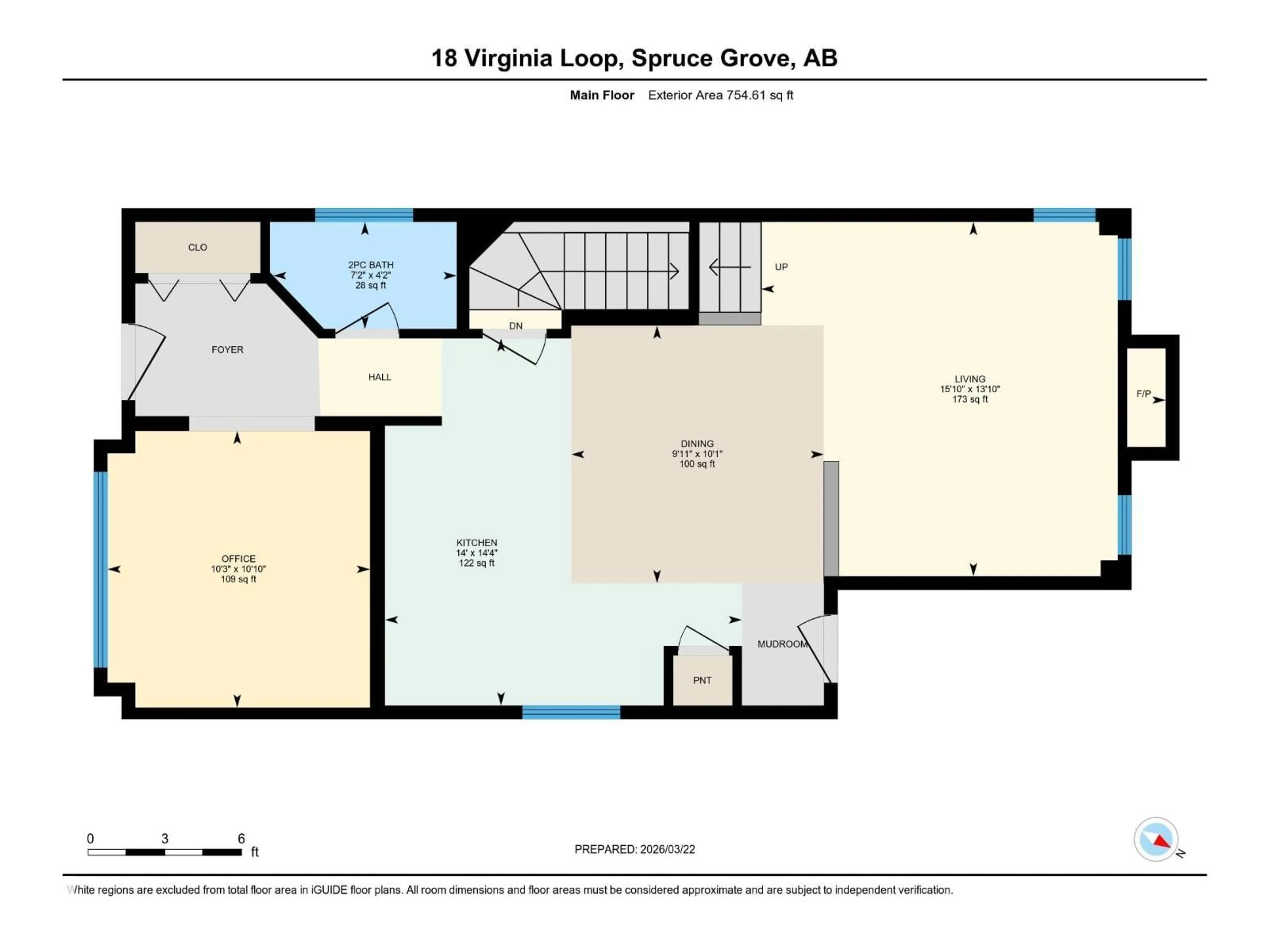 Floor plan for 18 VIRGINIA LO, Spruce Grove Alberta T7X0B8
