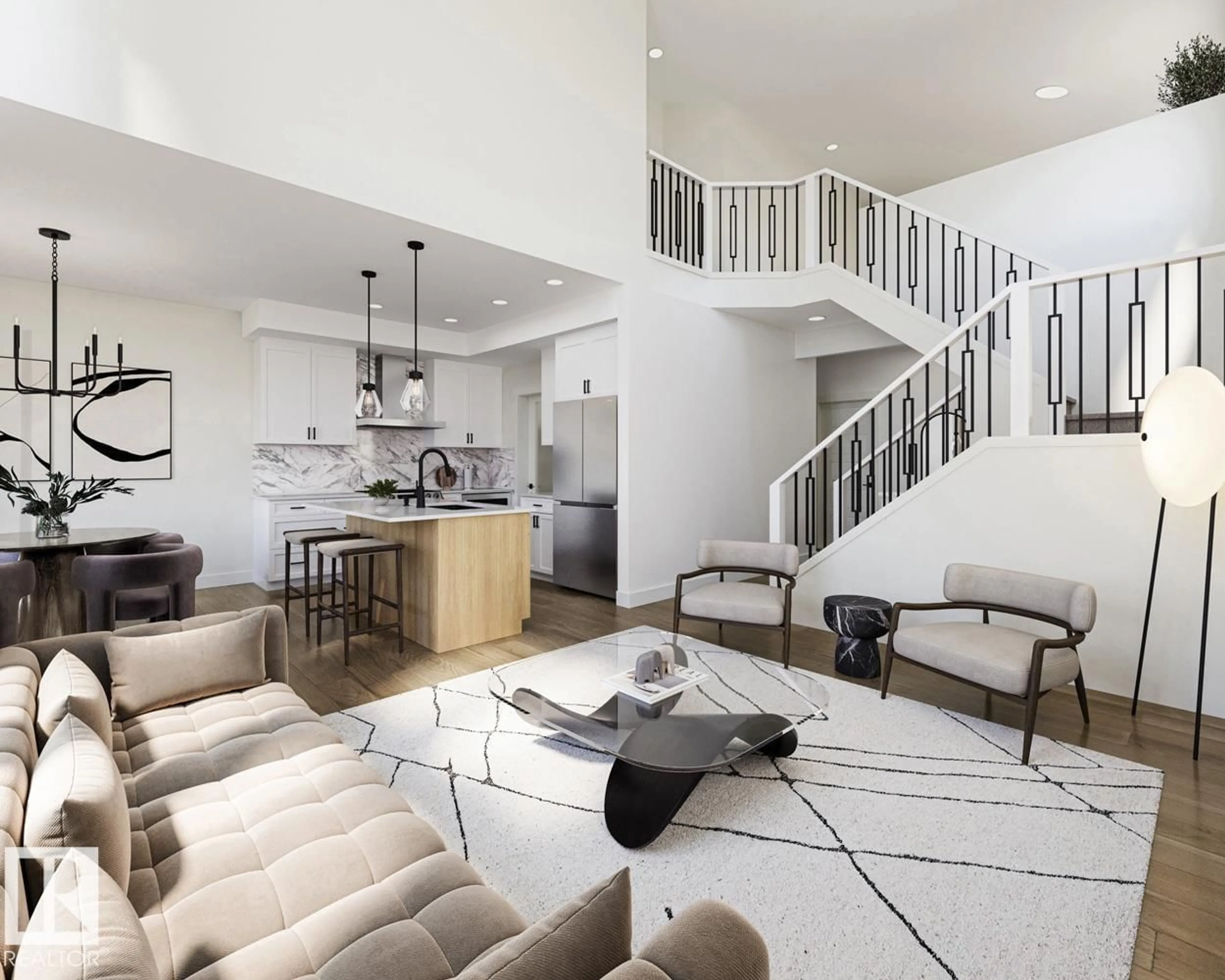 Living room with furniture, unknown for 1835 186 ST, Edmonton Alberta T6T2M9