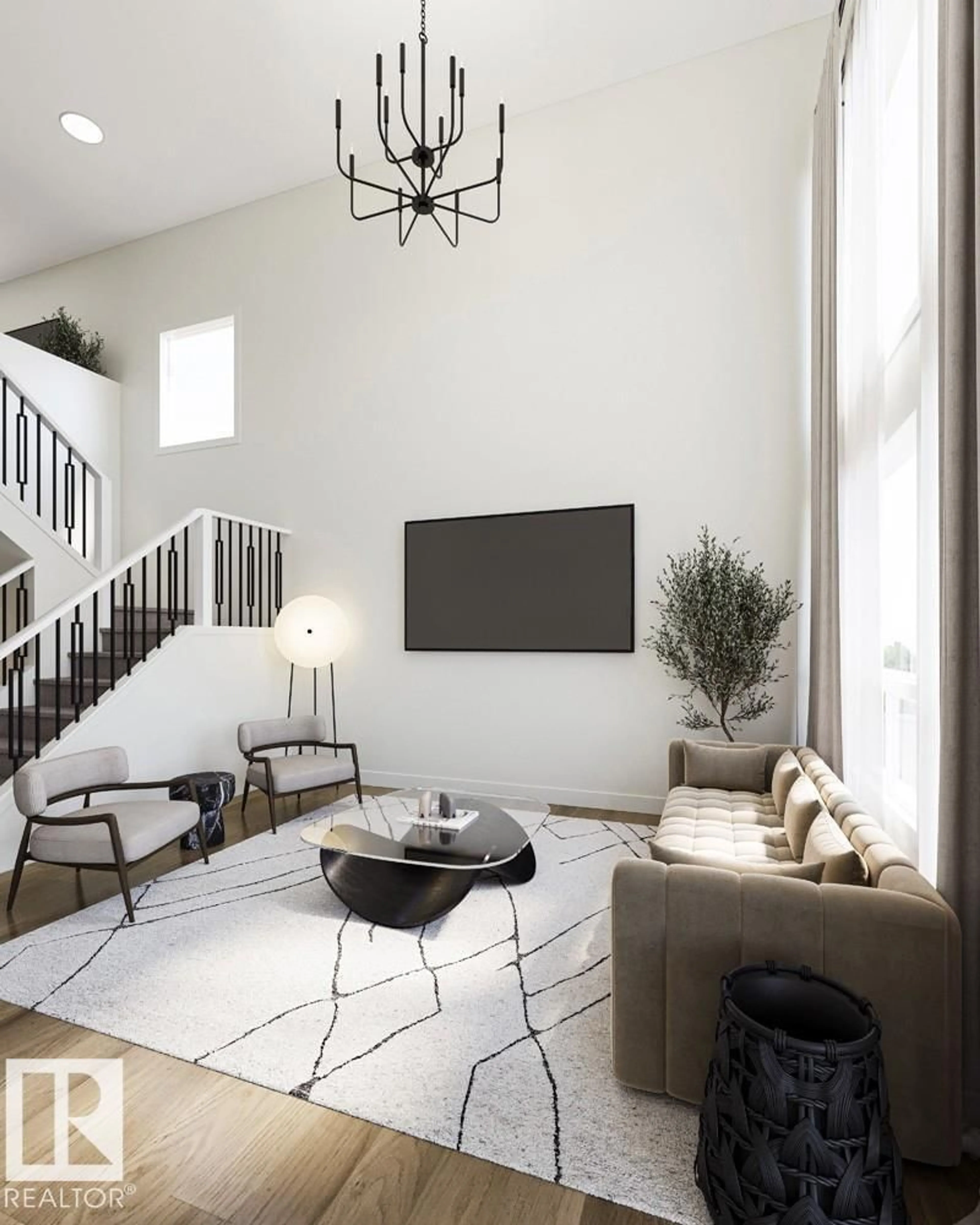 Living room with furniture, unknown for 1835 186 ST, Edmonton Alberta T6T2M9