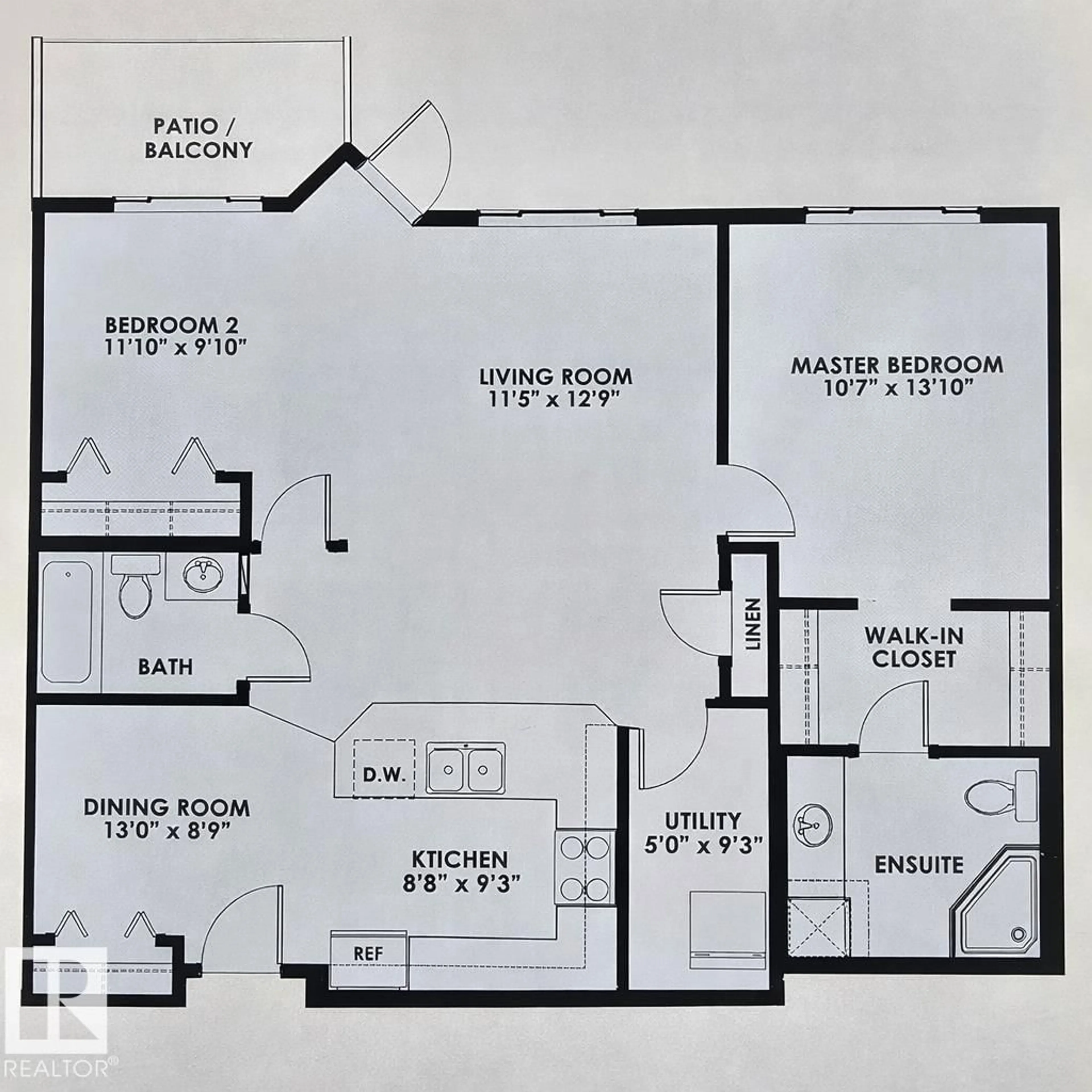 Floor plan for 511 - 135 QUEEN ST, Spruce Grove Alberta T7X0G4