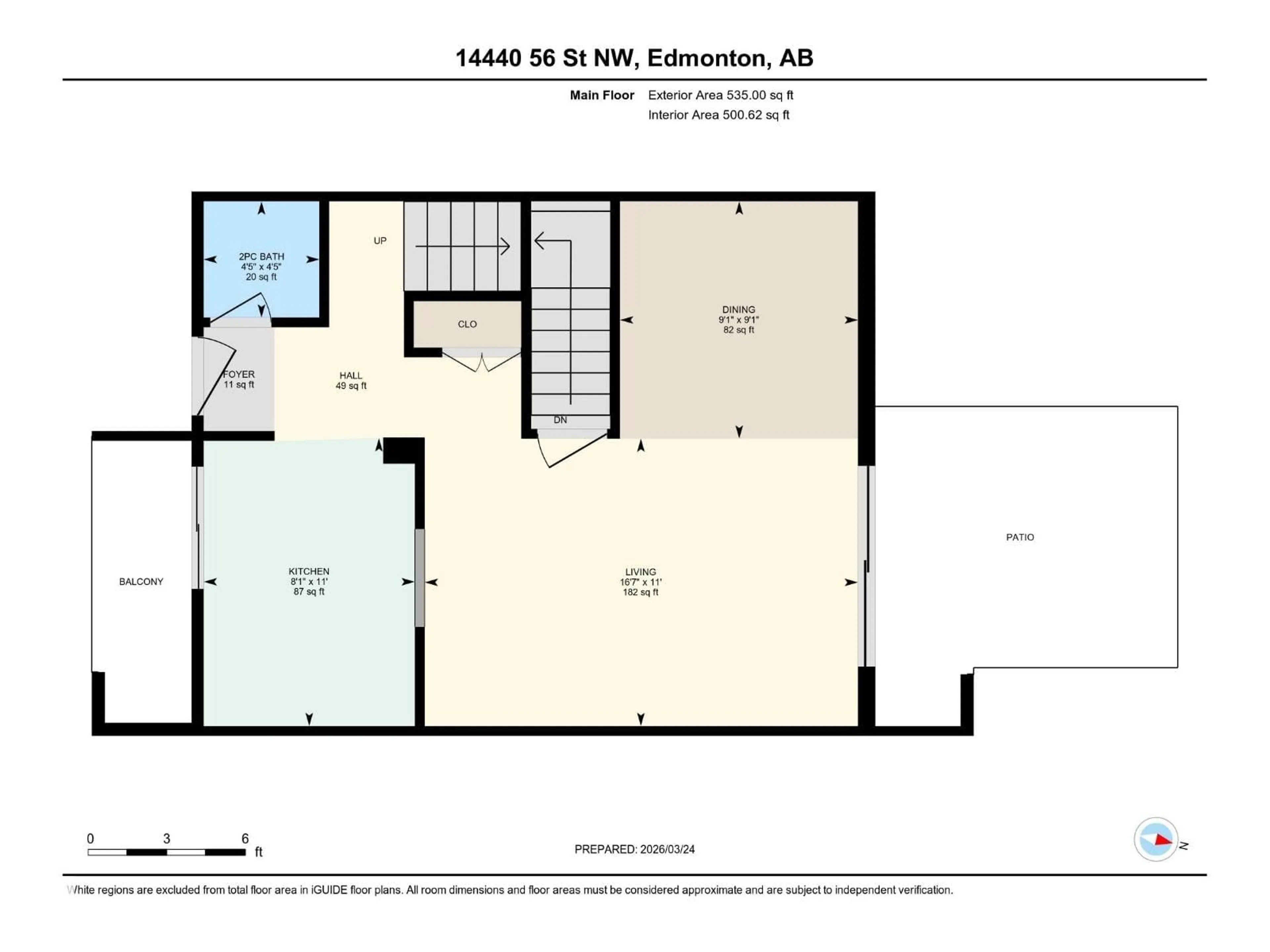 Floor plan for 14440 56 ST, Edmonton Alberta T5A3R1