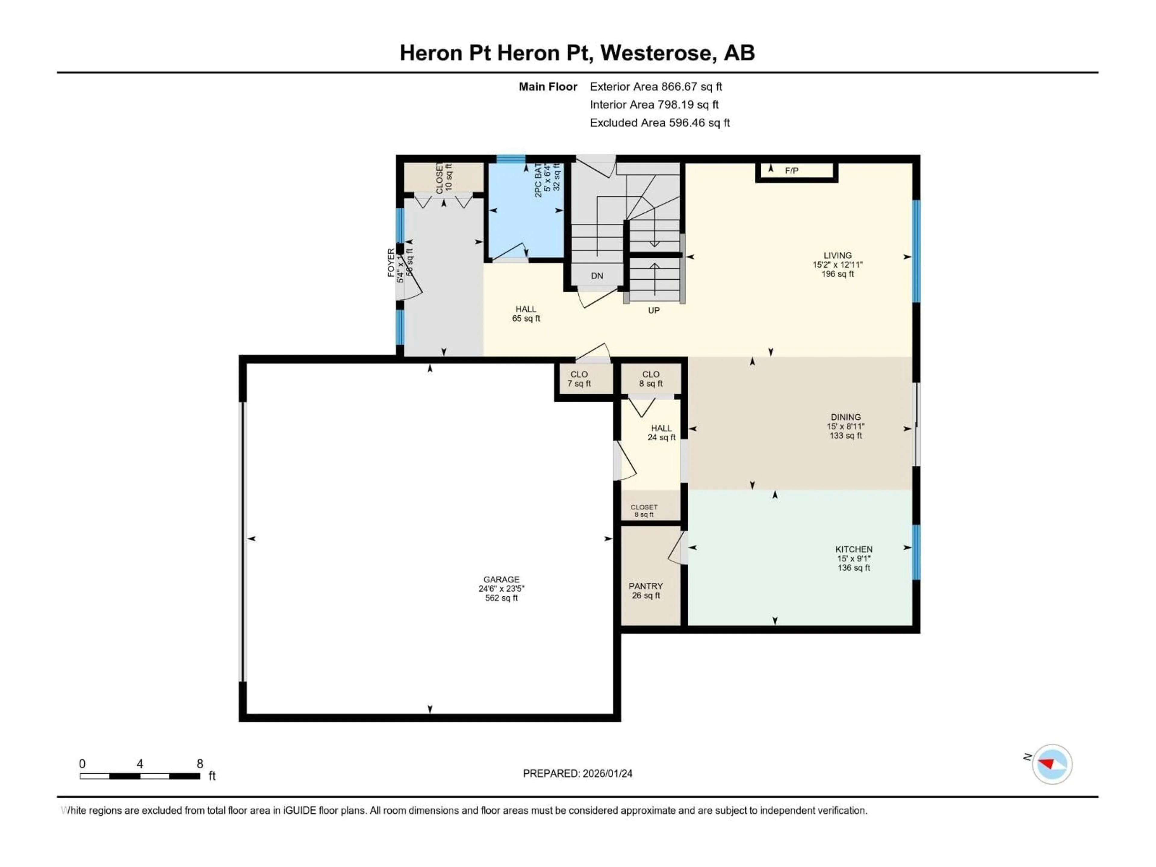 Floor plan for 132 HERON POINT CL, Rural Wetaskiwin County Alberta T0C2V0