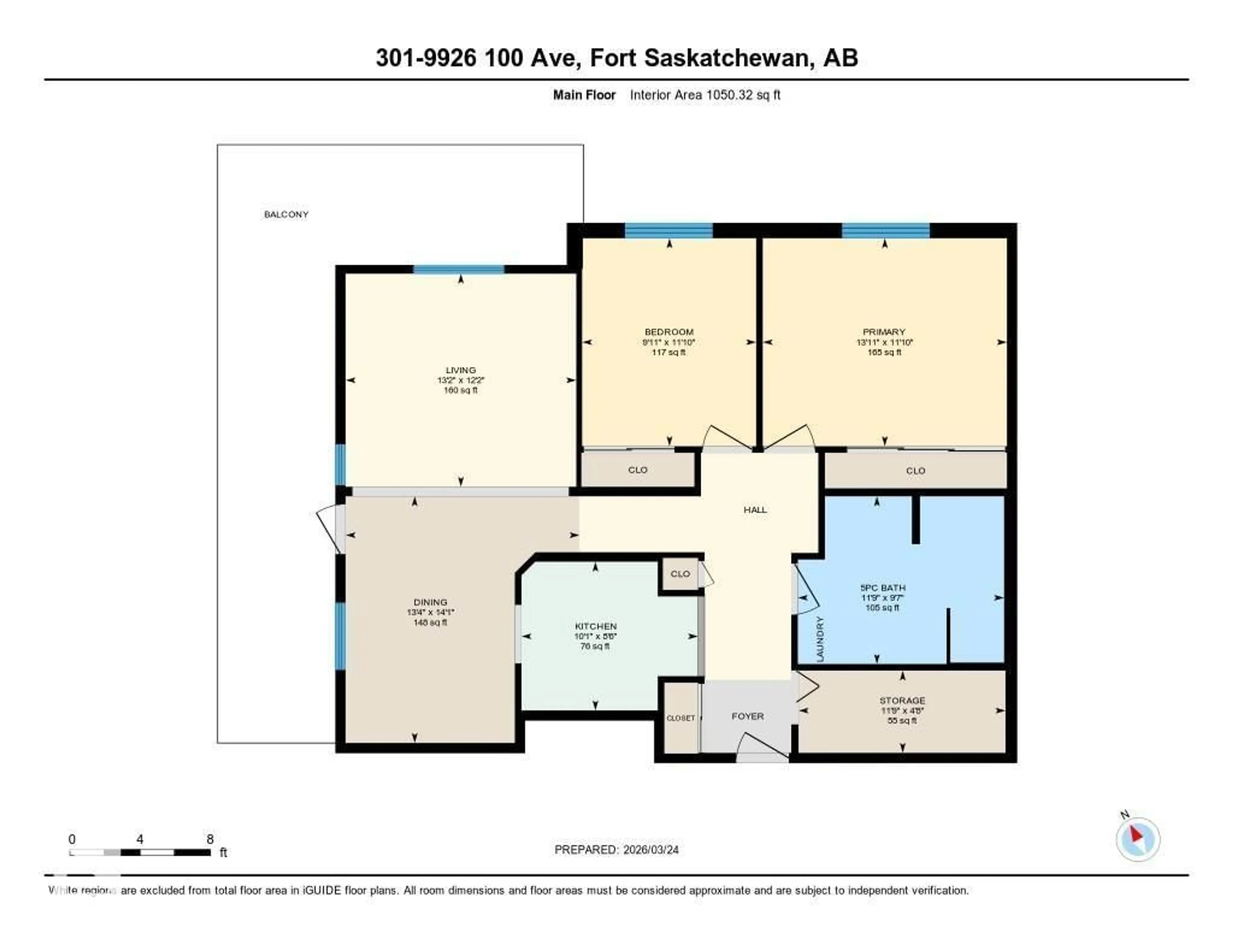 Floor plan for 301 - 9926 100 AV, Fort Saskatchewan Alberta T8L4E3
