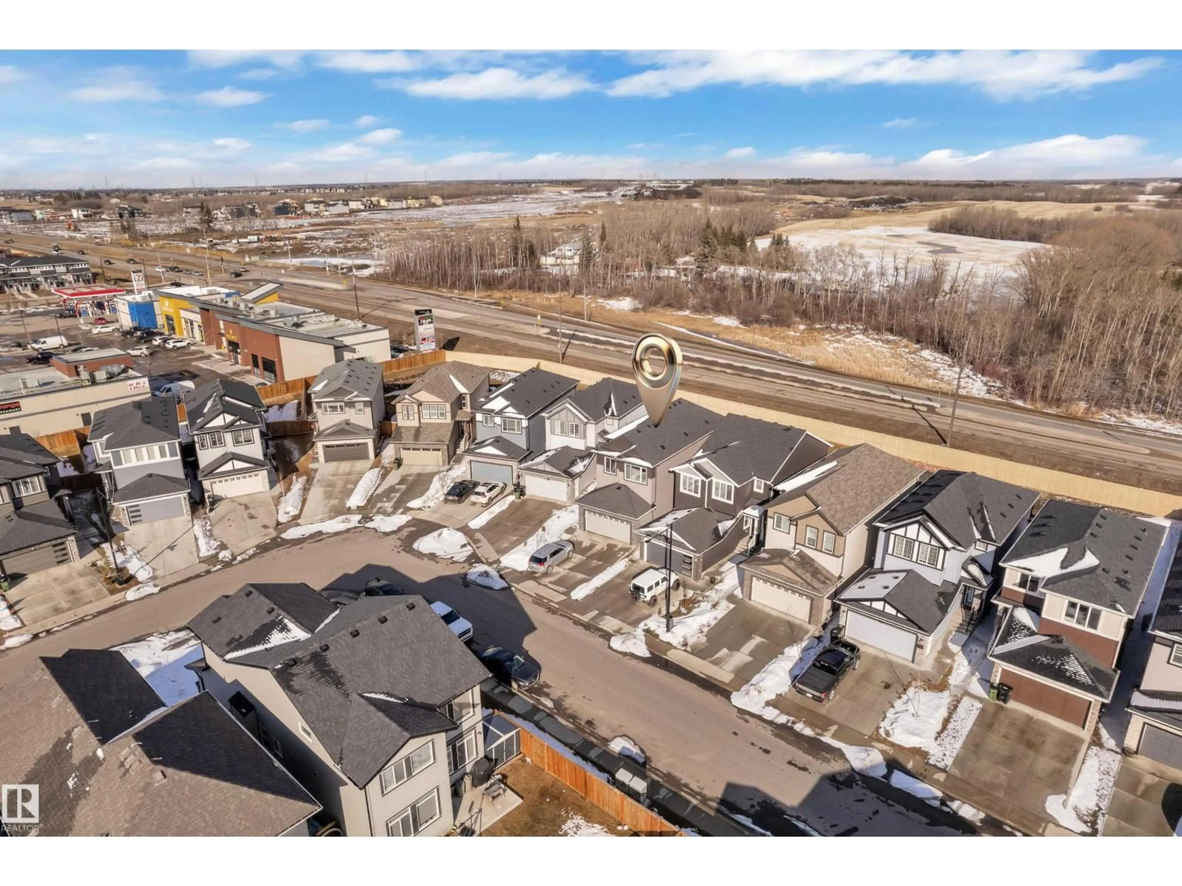 A pic from outside/outdoor area/front of a property/back of a property/a pic from drone, street for SW - 2315 51 ST, Edmonton Alberta T6X3A4