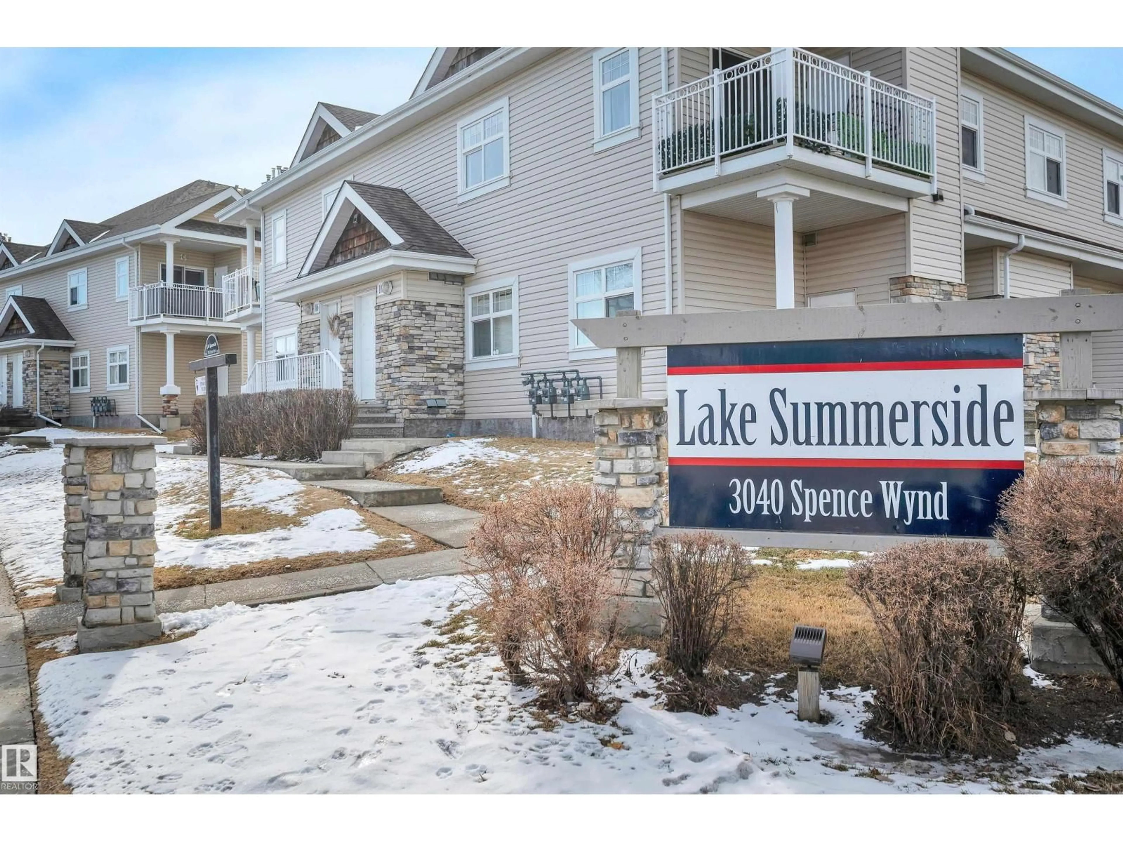 Home with vinyl exterior material, water/lake/river/ocean view for #106 - 3040 SPENCE WD, Edmonton Alberta T6X1N7