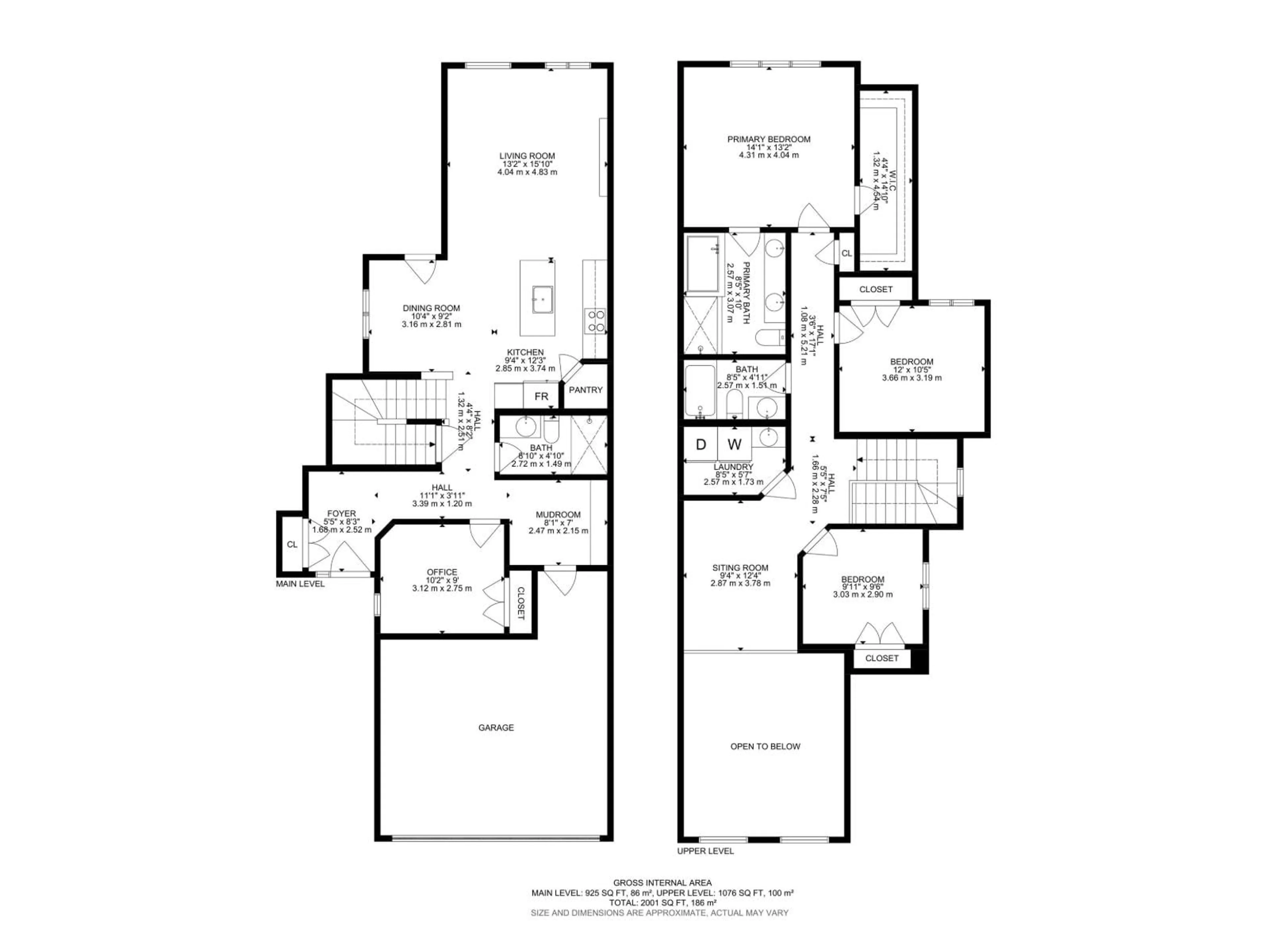 Floor plan for 17 HULL WD, Spruce Grove Alberta T7X0X5