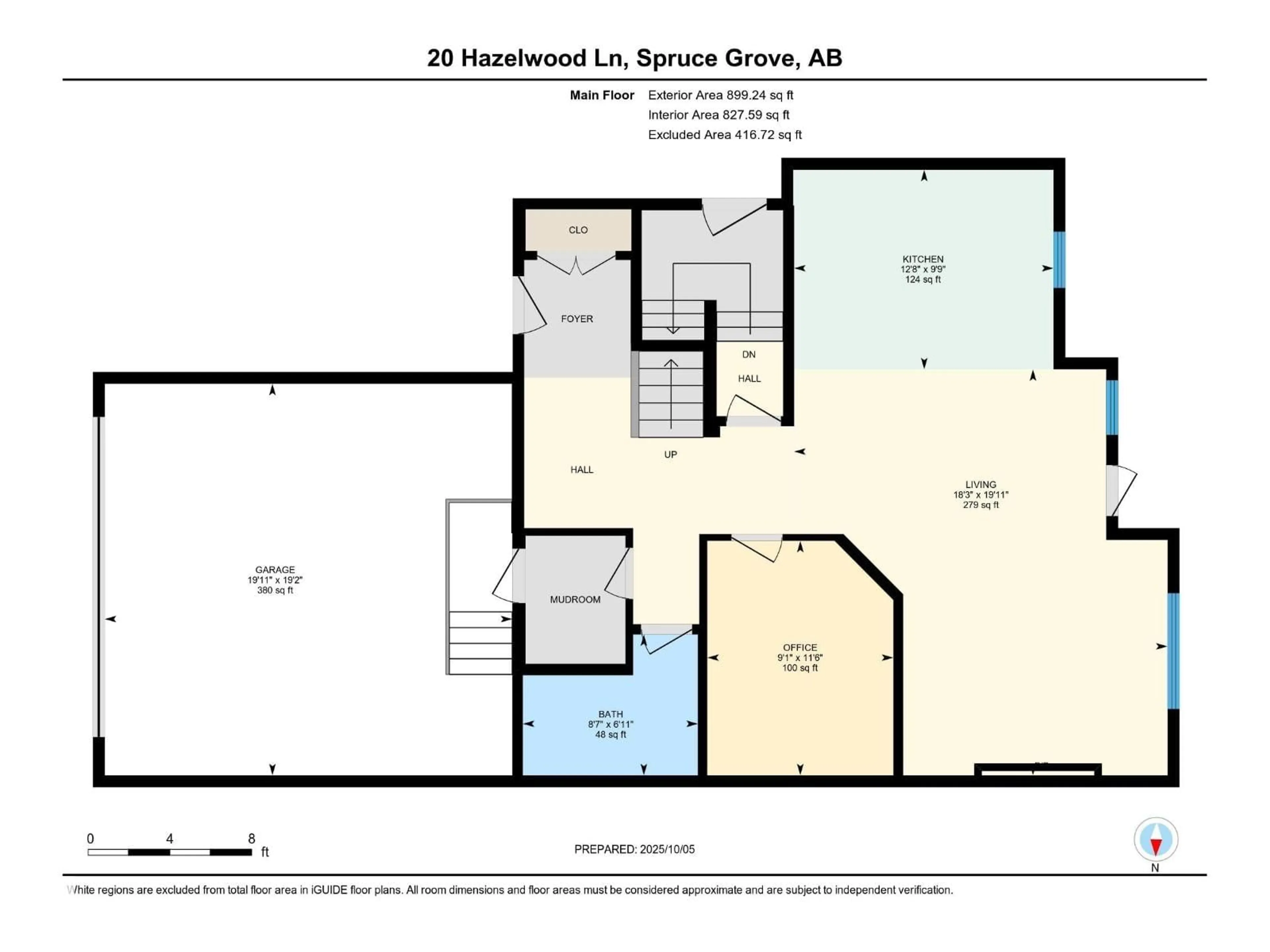 Floor plan for 20 HAZELWOOD LN, Spruce Grove Alberta T7X0R7
