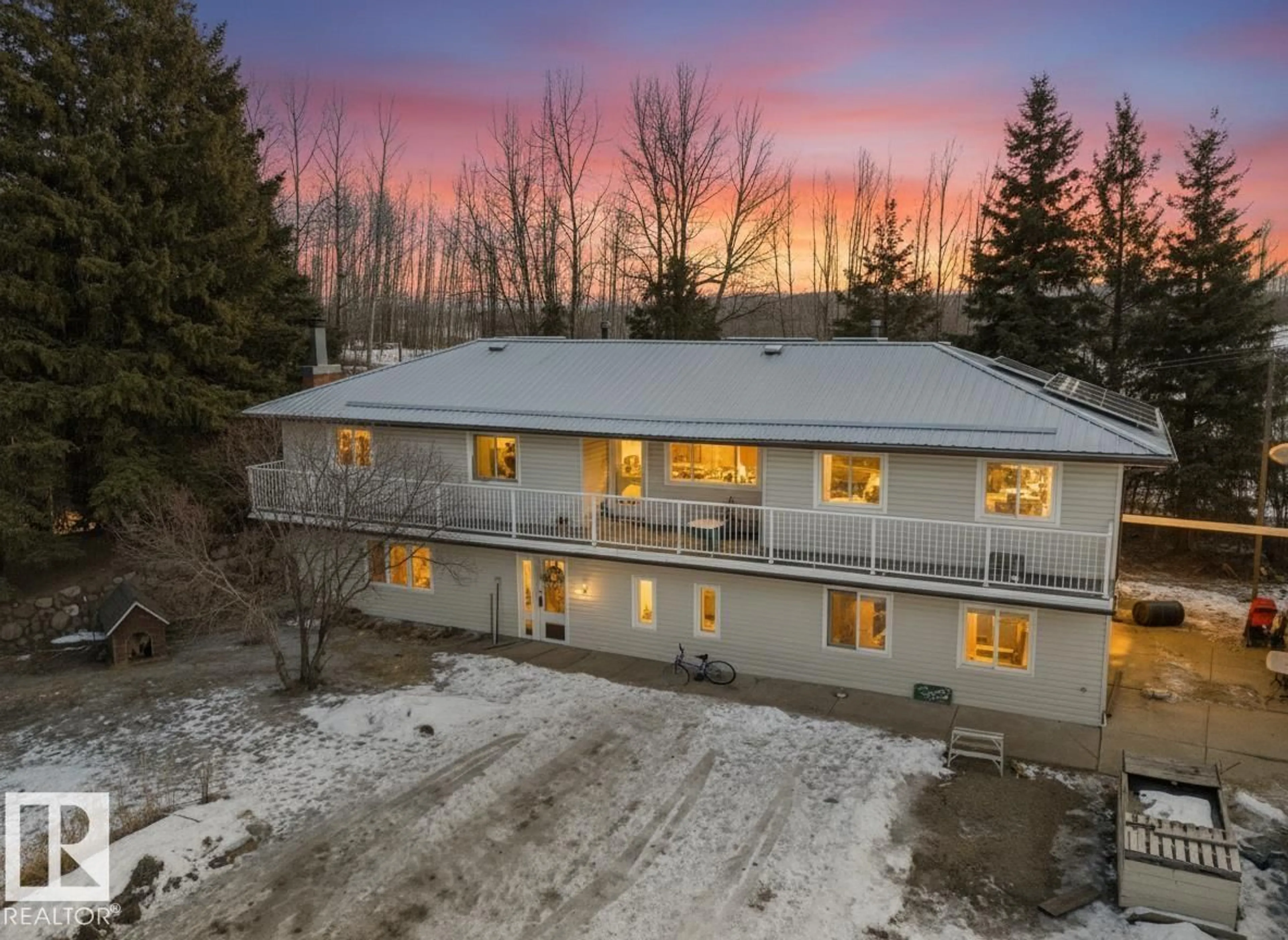 A pic from outside/outdoor area/front of a property/back of a property/a pic from drone, unknown for a - 1417a HWY 16, Rural Parkland County Alberta T7Z1X4