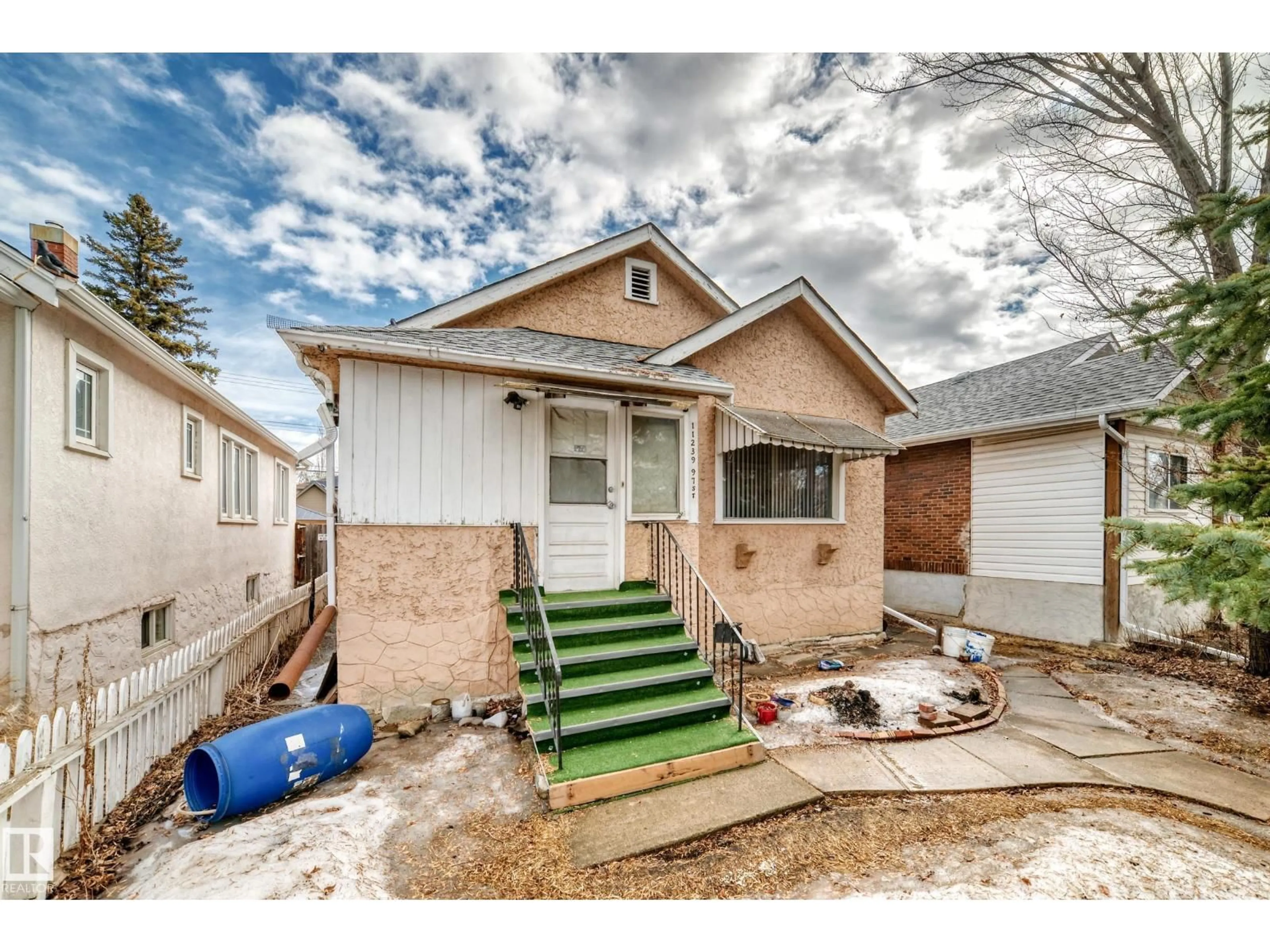 Home with brick exterior material, street for NW - 11239 97 ST, Edmonton Alberta T5G1X2