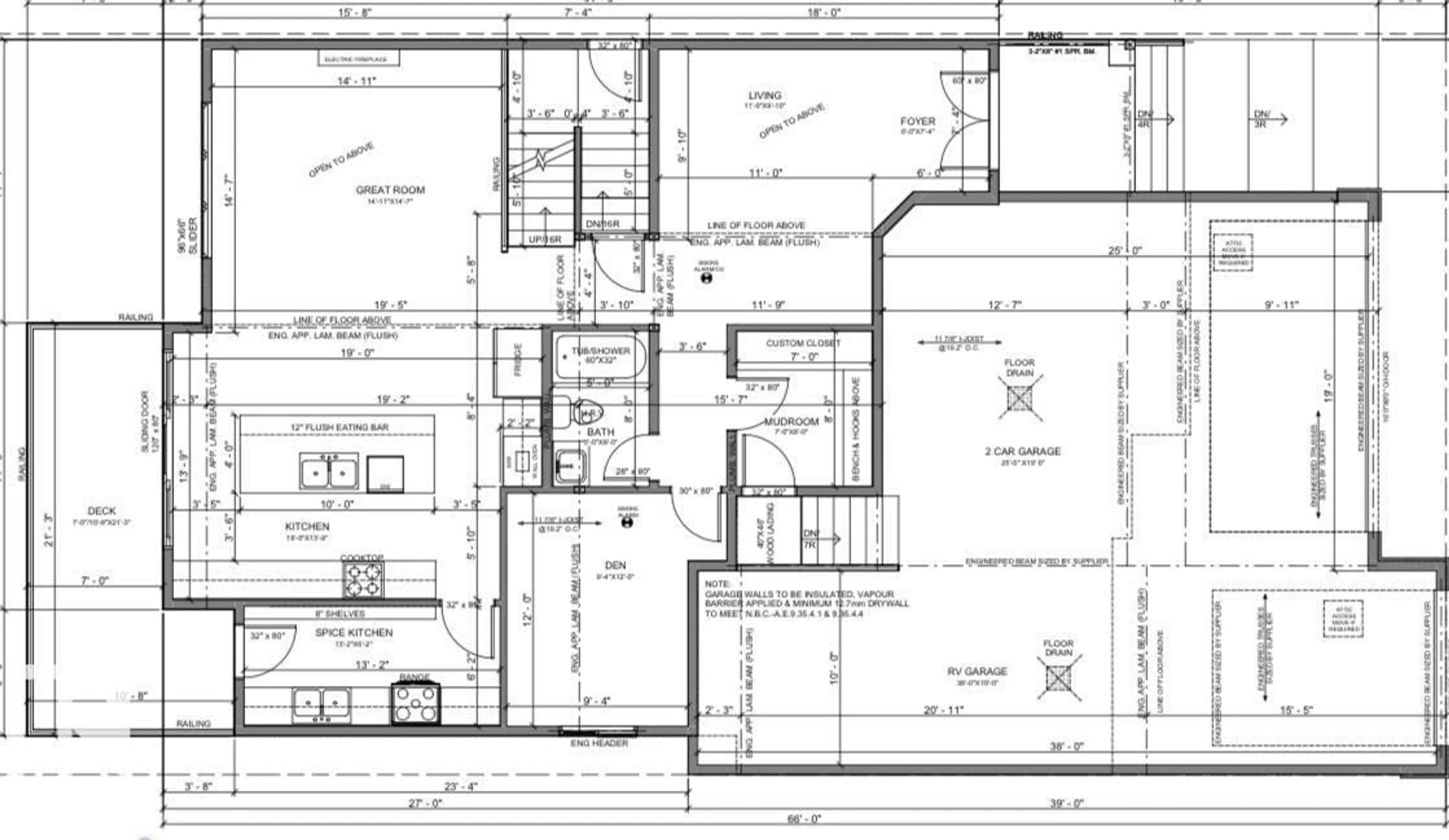 Floor plan for 423 ROBINSON BV, Leduc Alberta T6K5K2