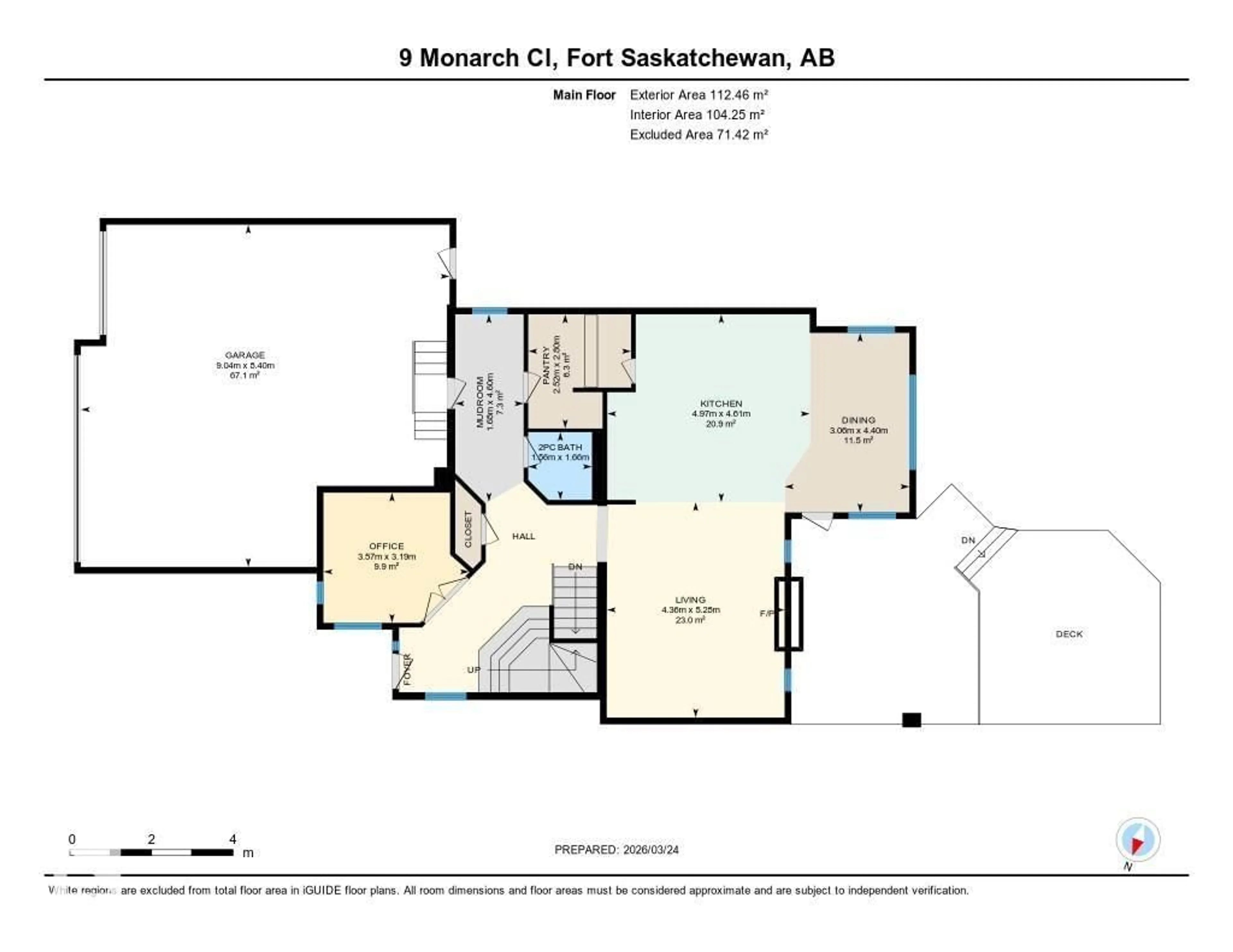 Floor plan for 9 MONARCH CL, Fort Saskatchewan Alberta T8L0N9