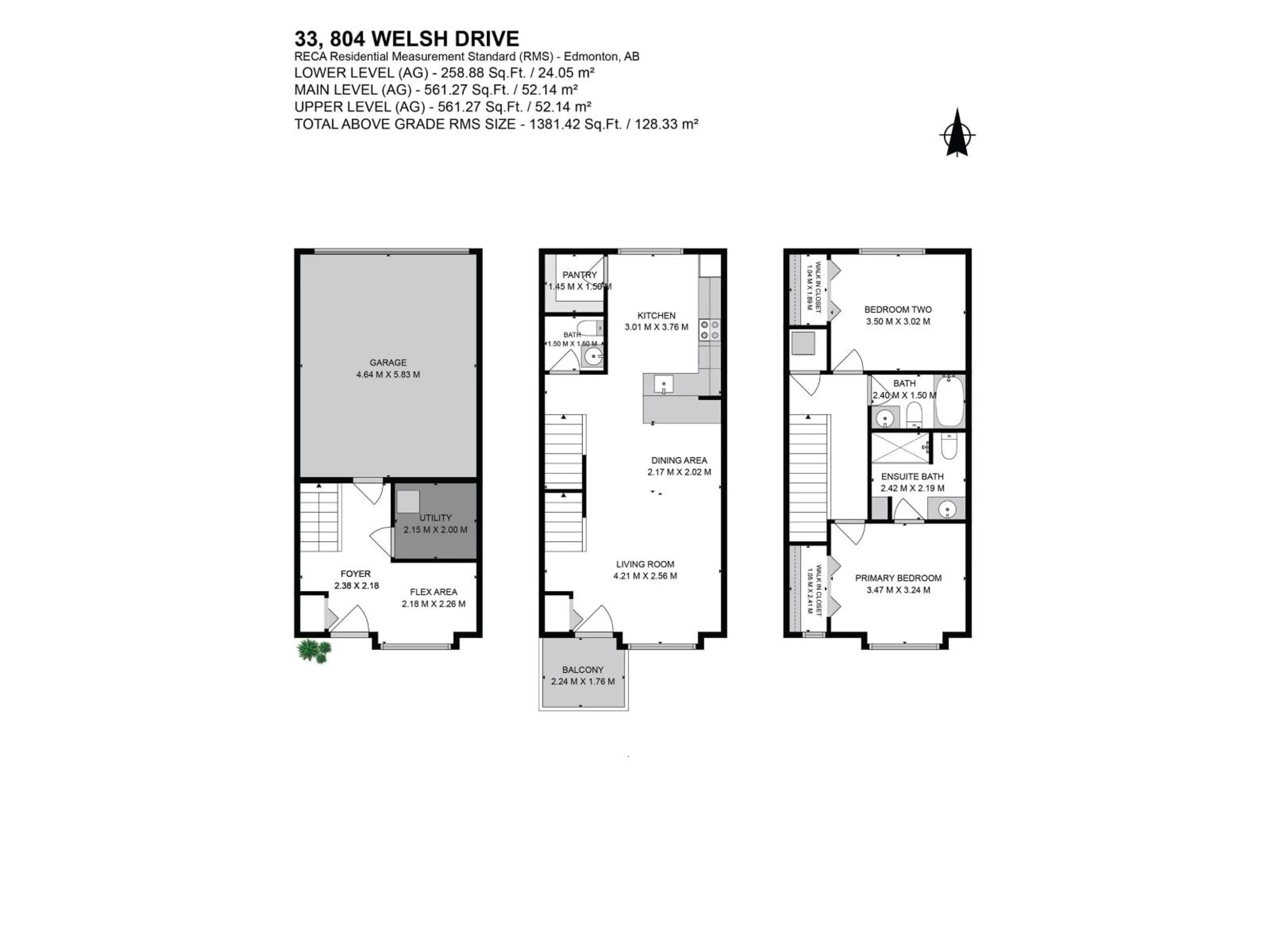 Floor plan for 804 - 33 WELSH DR, Edmonton Alberta T6X1Y8