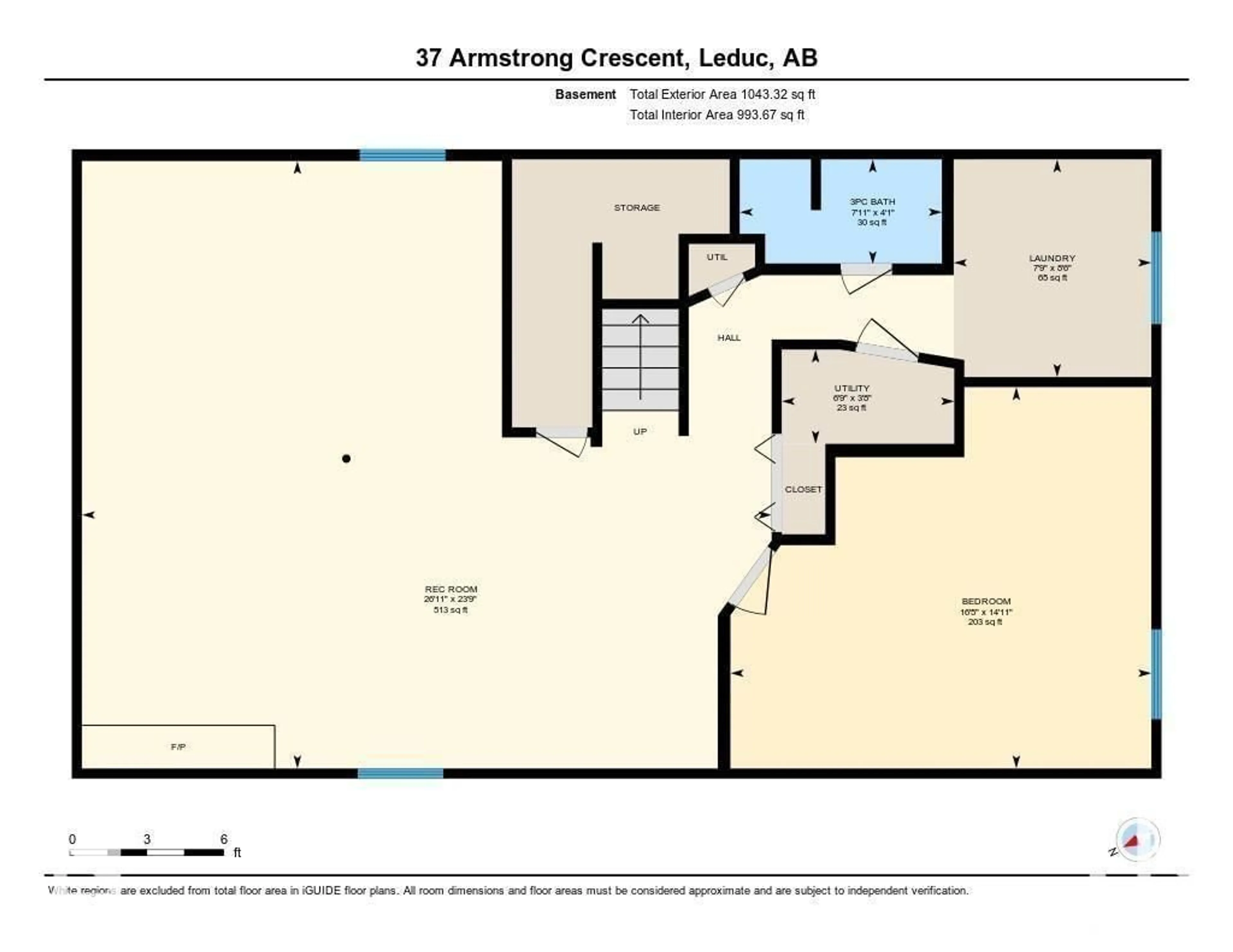 Floor plan for 37 ARMSTRONG CR, Leduc Alberta T9E5G1