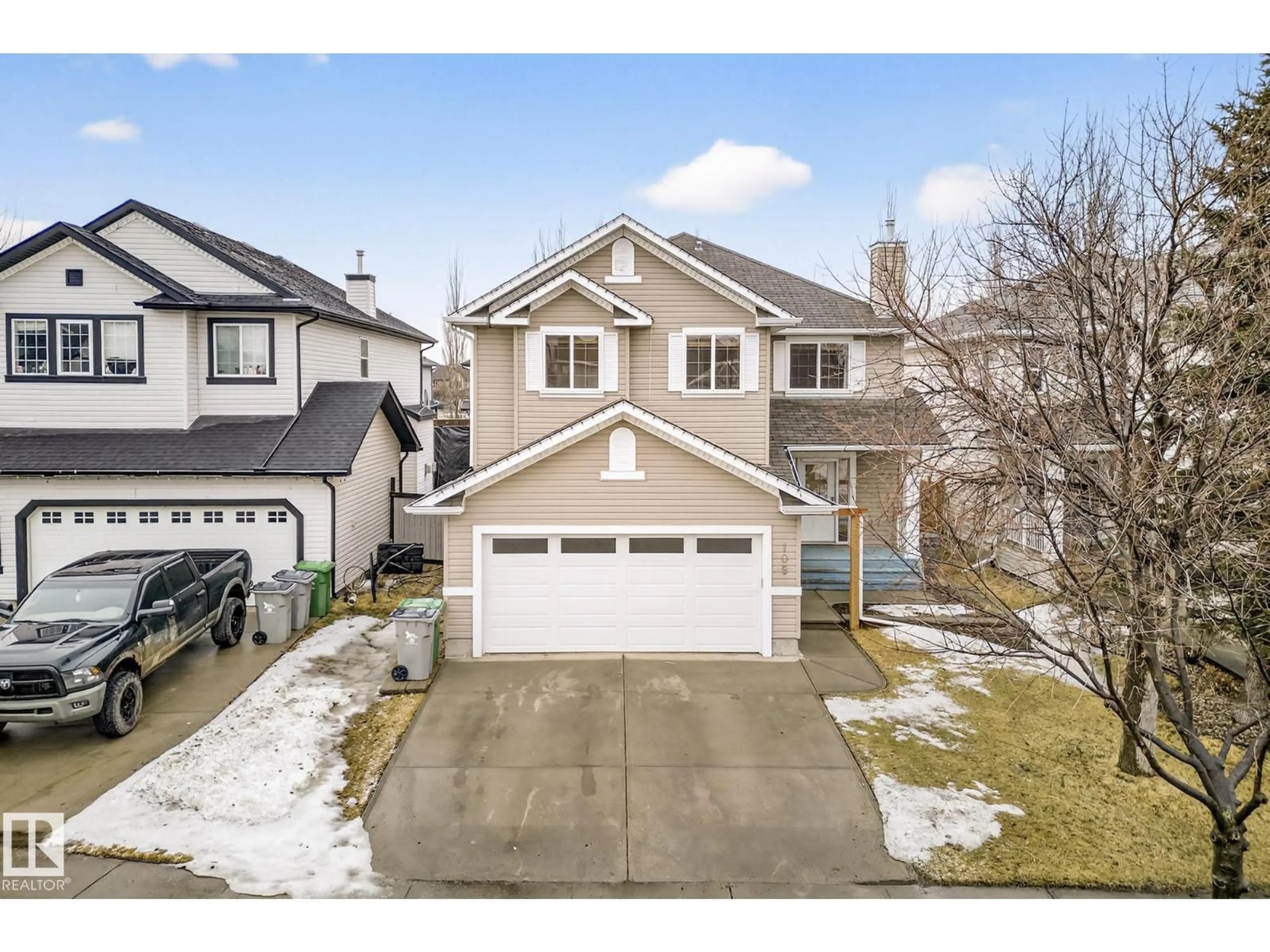 A pic from outside/outdoor area/front of a property/back of a property/a pic from drone, street for 109 RUE MARQUET, Beaumont Alberta T4X1W2